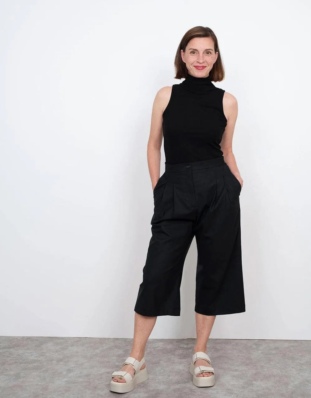 High-Waisted Trousers Sewing Pattern, The Assembly Line