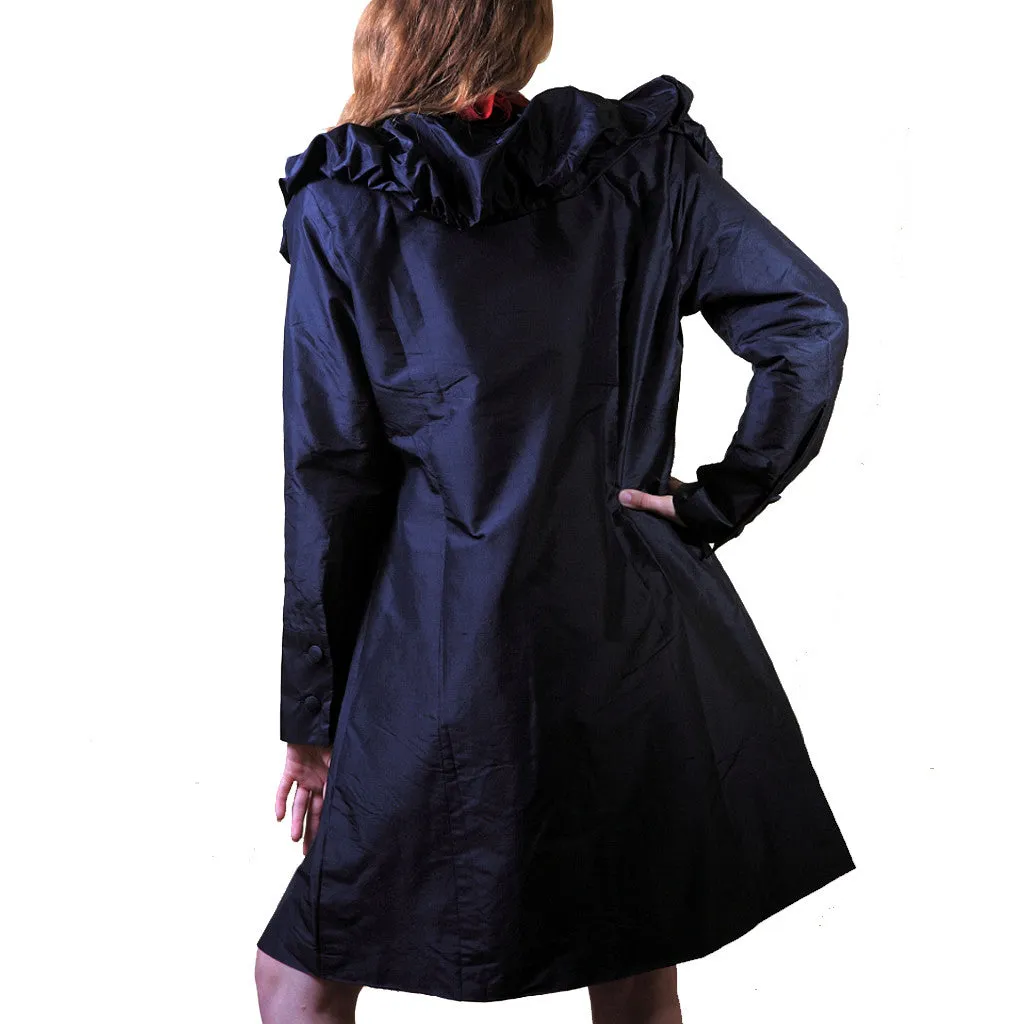 Kala Koyela Black Long Silk Jacket