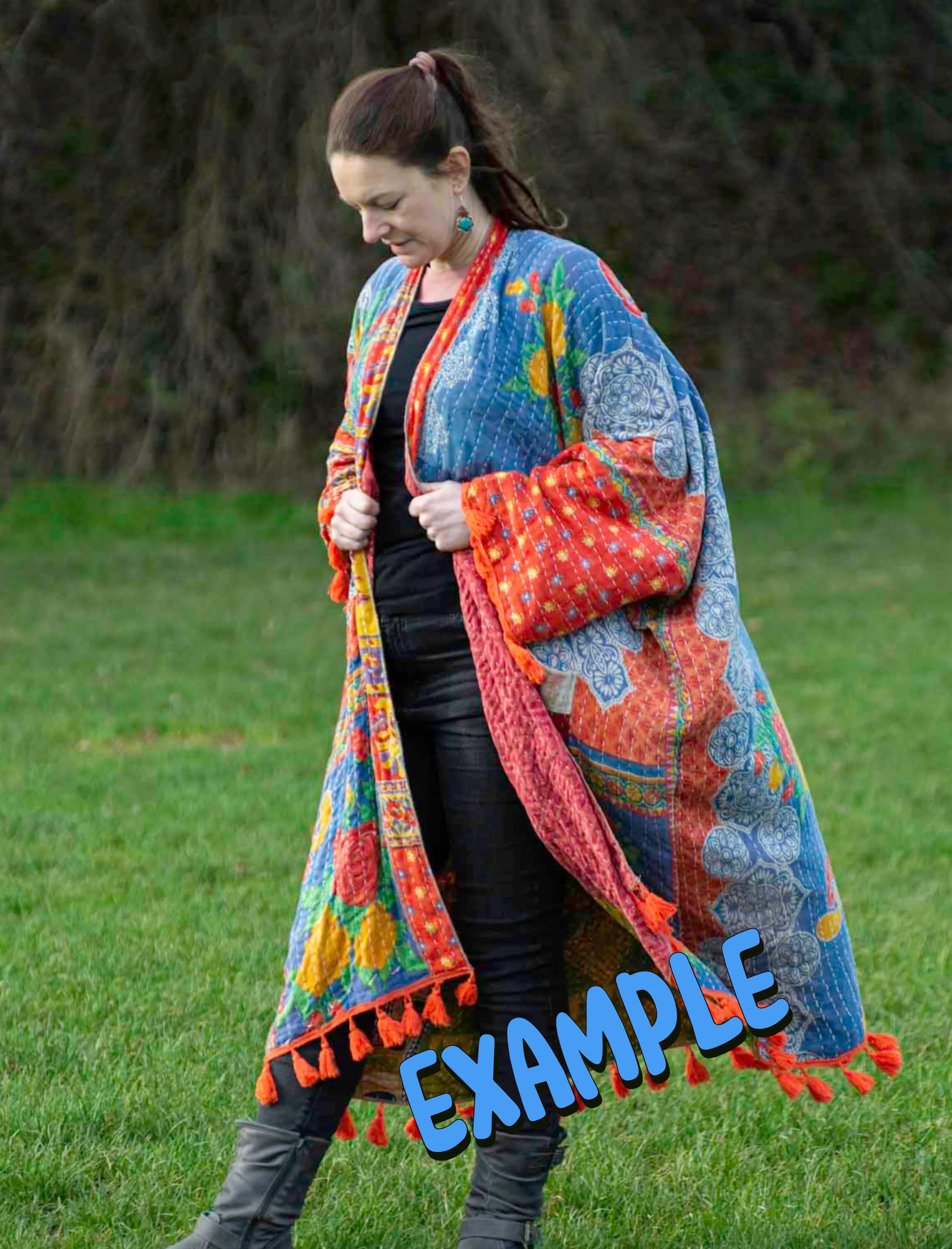 KANTHA GODDESS KIMONO | COAT (658OF)