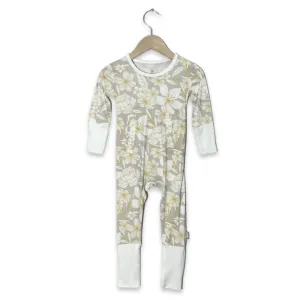 Magnolia Blossom Adaptive Tube Access Kid's Day to Night Romper (NO SNAPS)