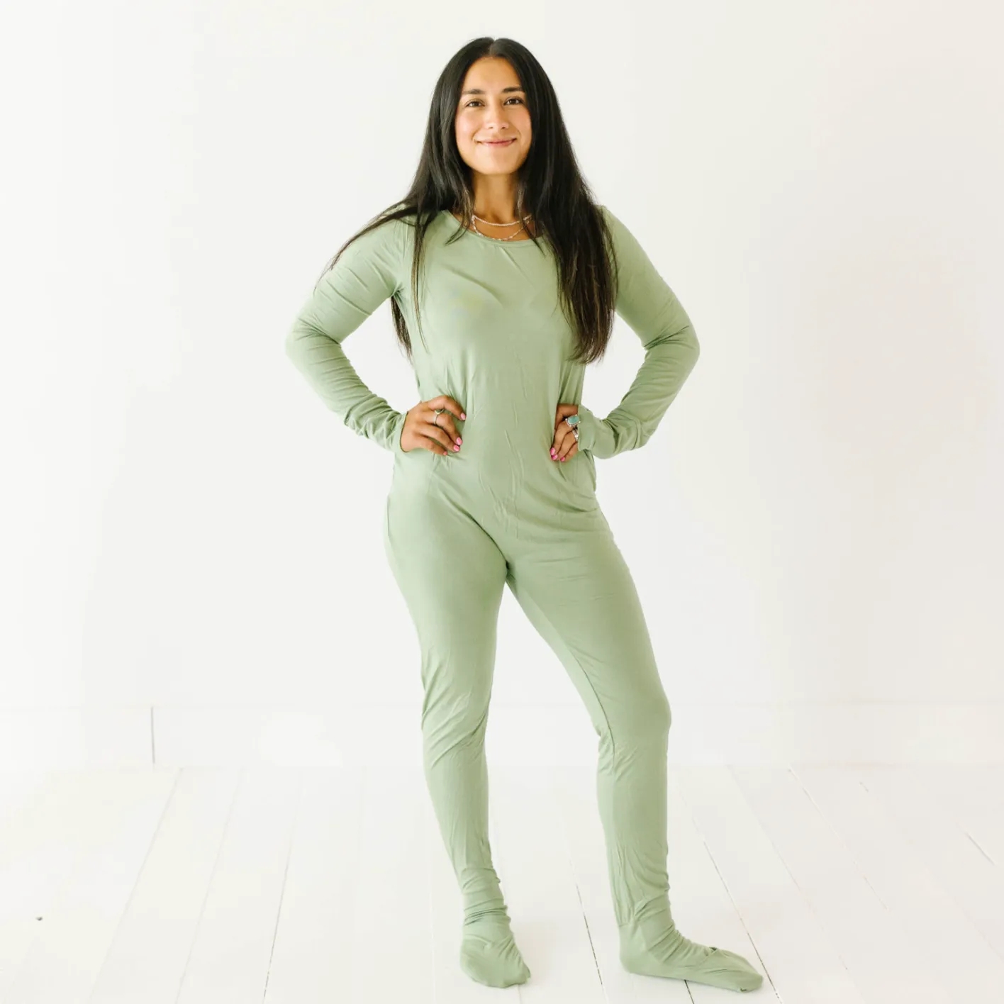 Matcha At Your Leisure Essential Adult Romper