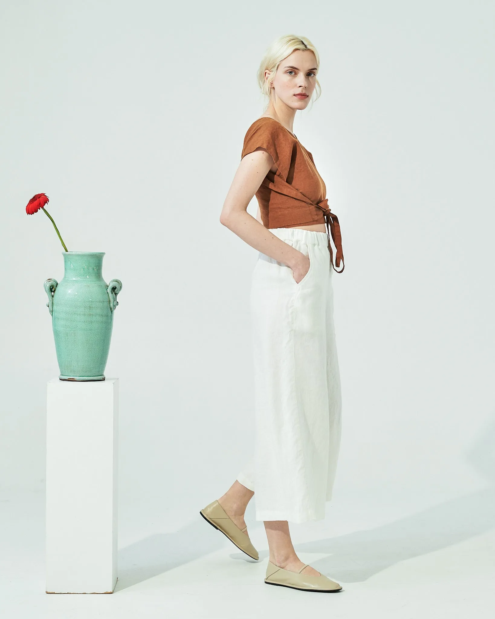 Maxi WELS wide leg linen pants (SS24)