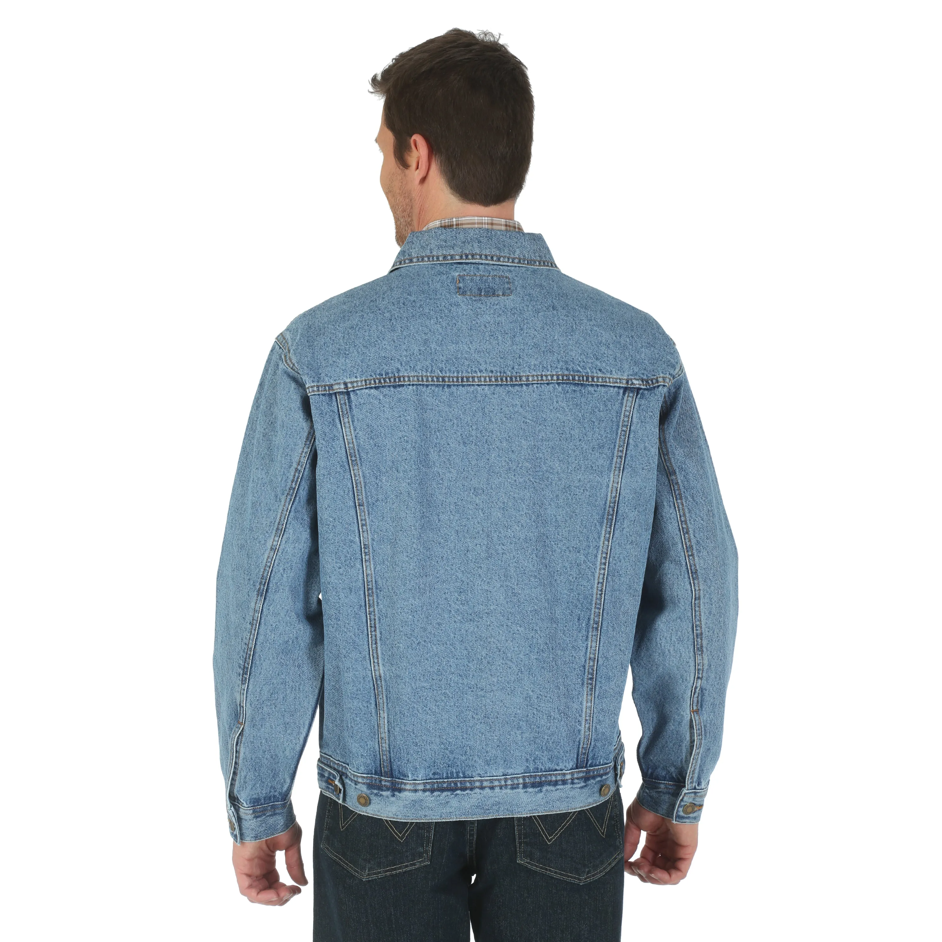 Men's Wrangler Rugged Denim Jacket In Vintage Indigo