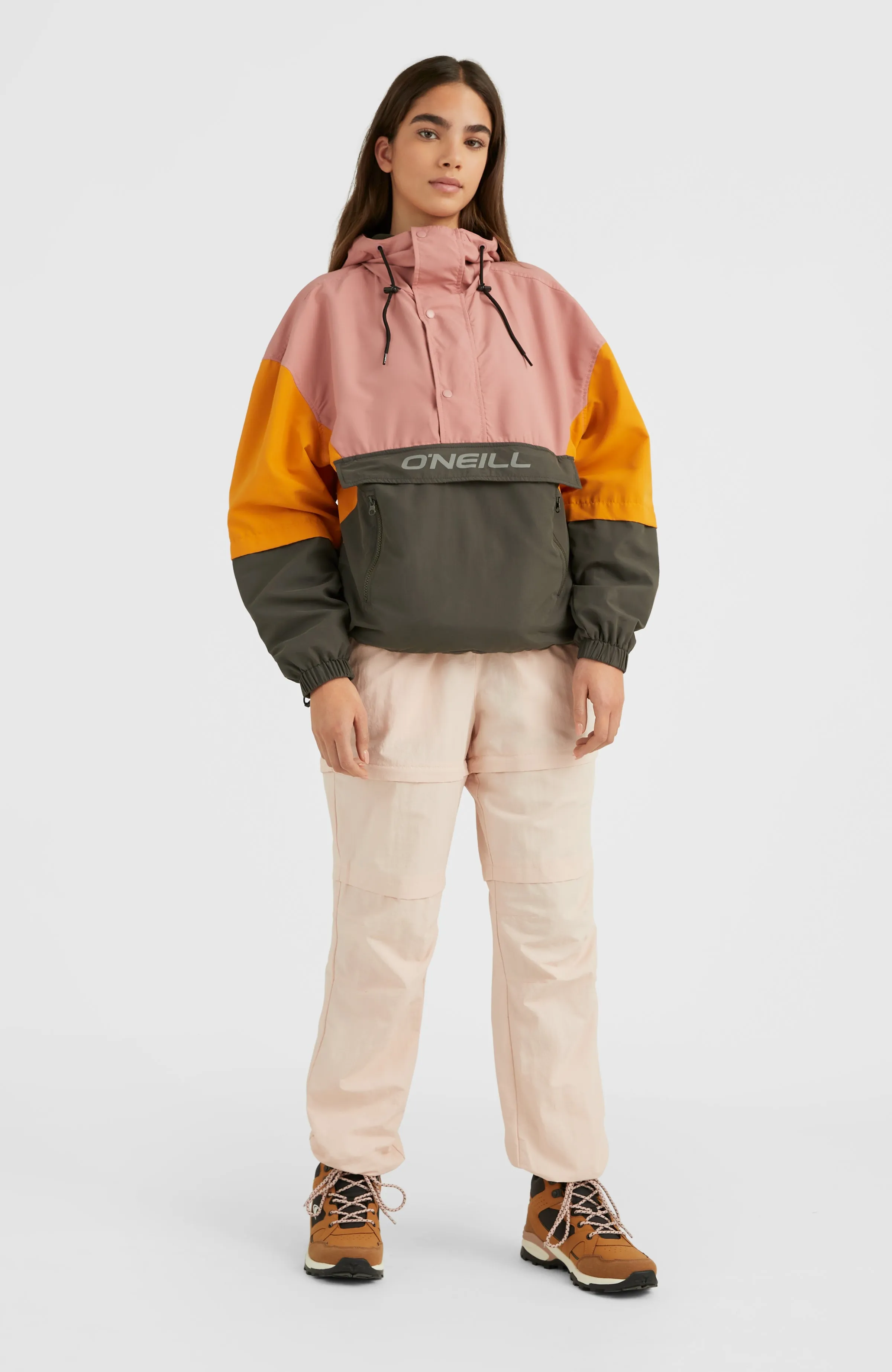 Modular Anorak Jacket | Ash Rose Colour Block