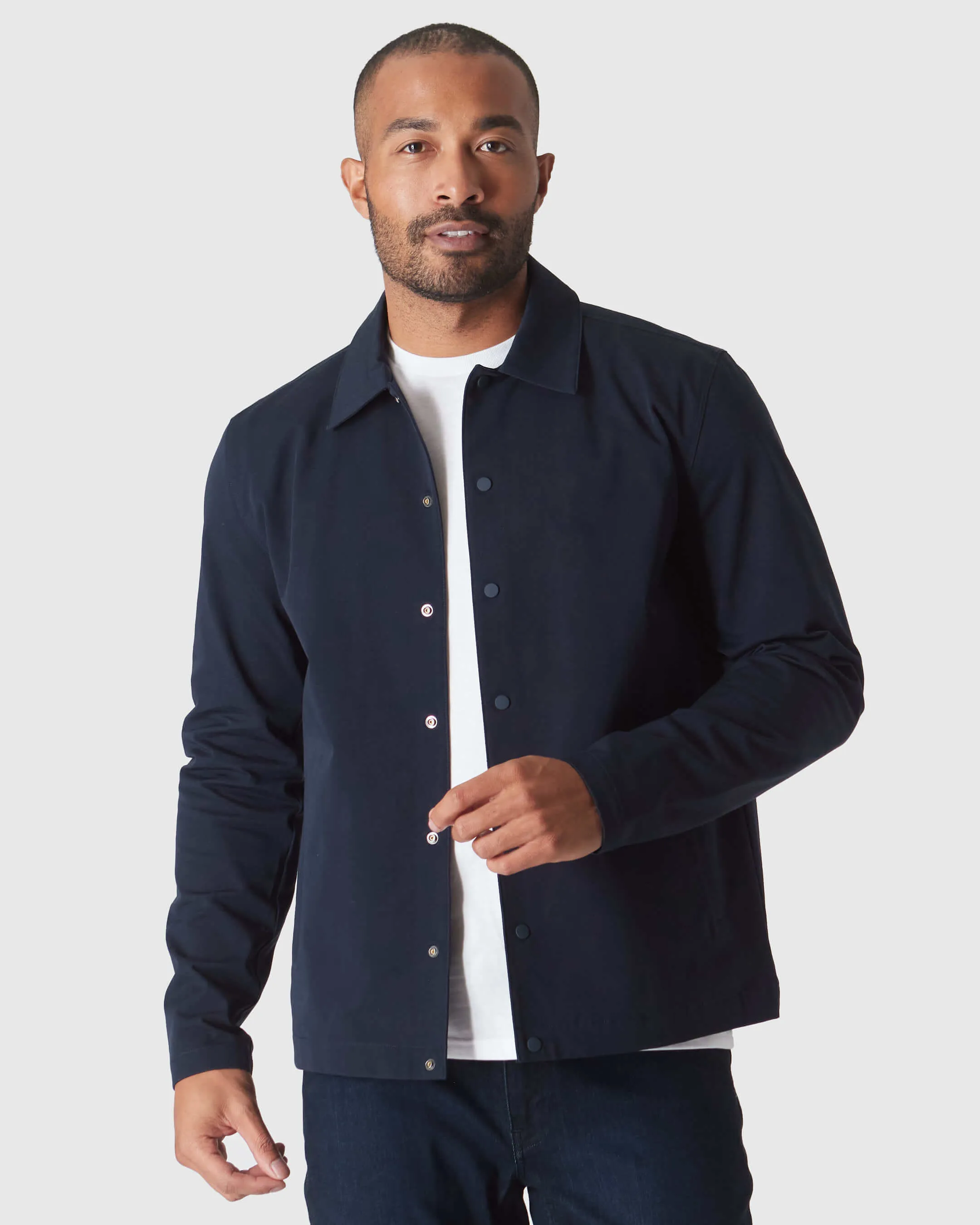 Navy Coaches Jacket