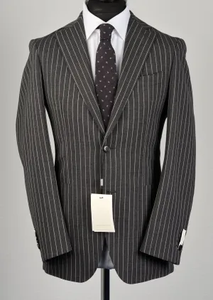 New Suitsupply Havana Traveller Dark Gray Stripe Unlined Suit - Size 40R and 42R