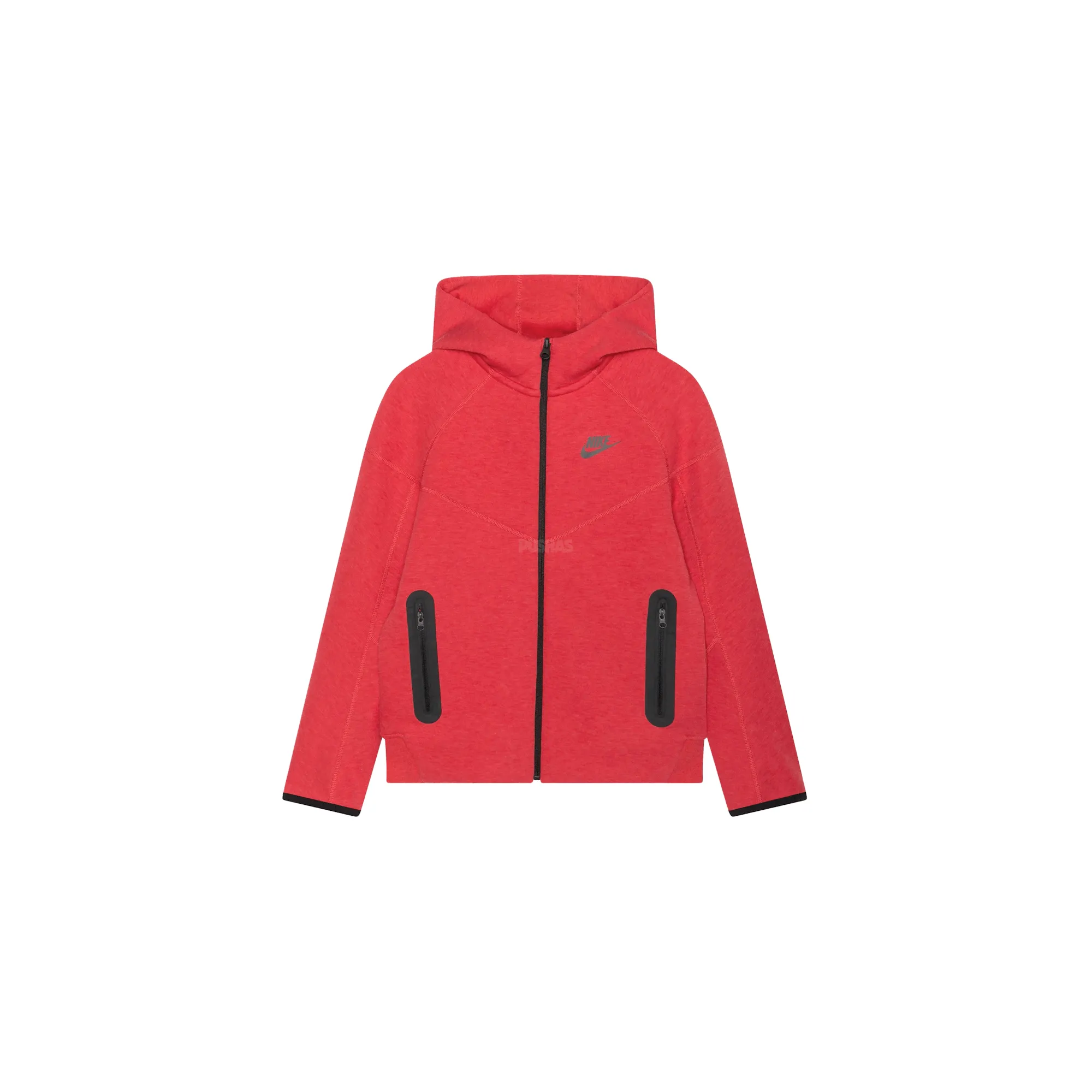 Nike Sportswear Tech Fleece Windrunner Full-Zip Hoodie 'Light University Red Heather/Black' (2023)