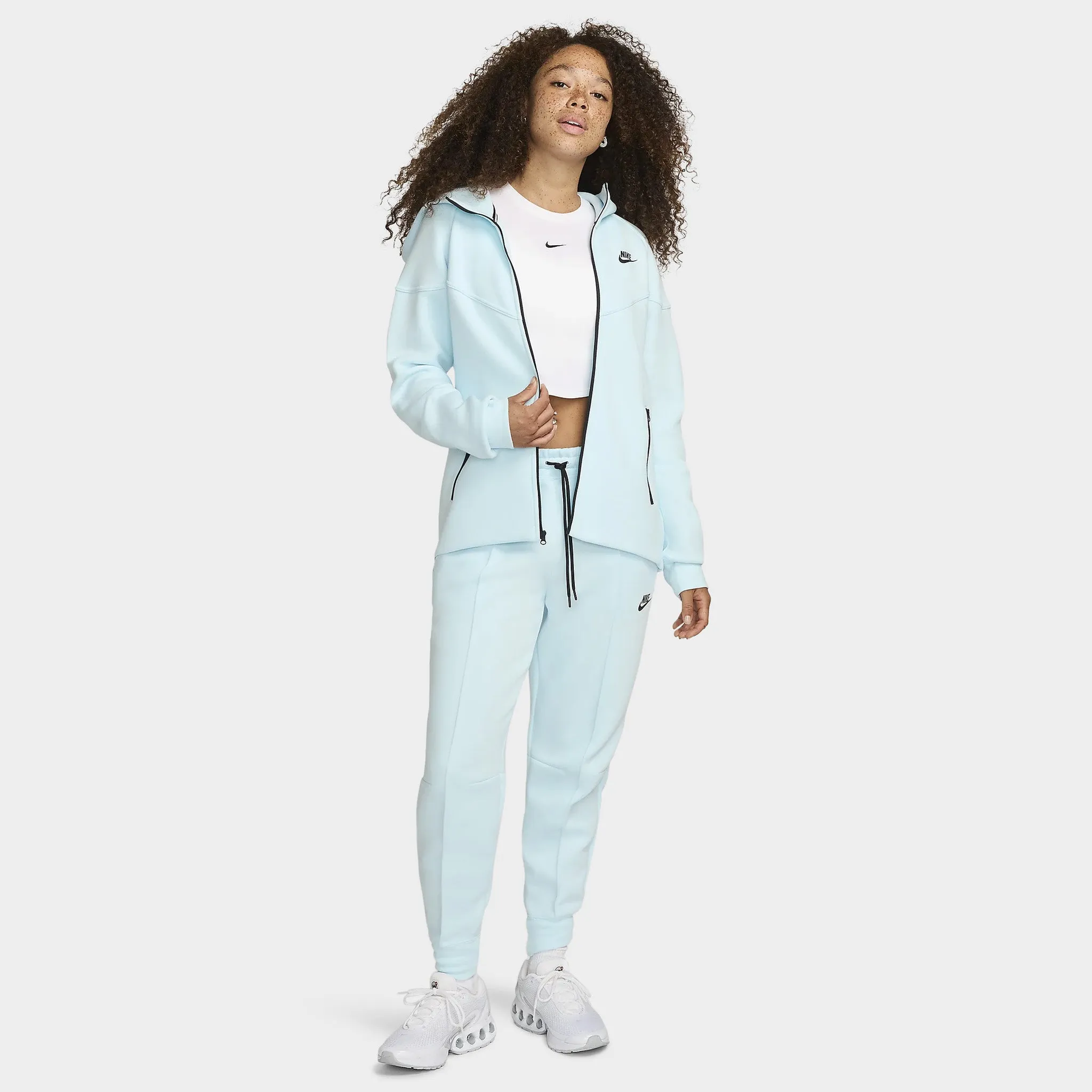 Nike Sportswear Women's Tech Fleece Windrunner Full-Zip Hoodie Glacier Blue / Black