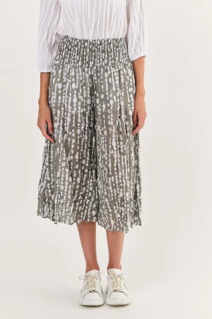 O28 Cropped Culottes in Caviar Pearl