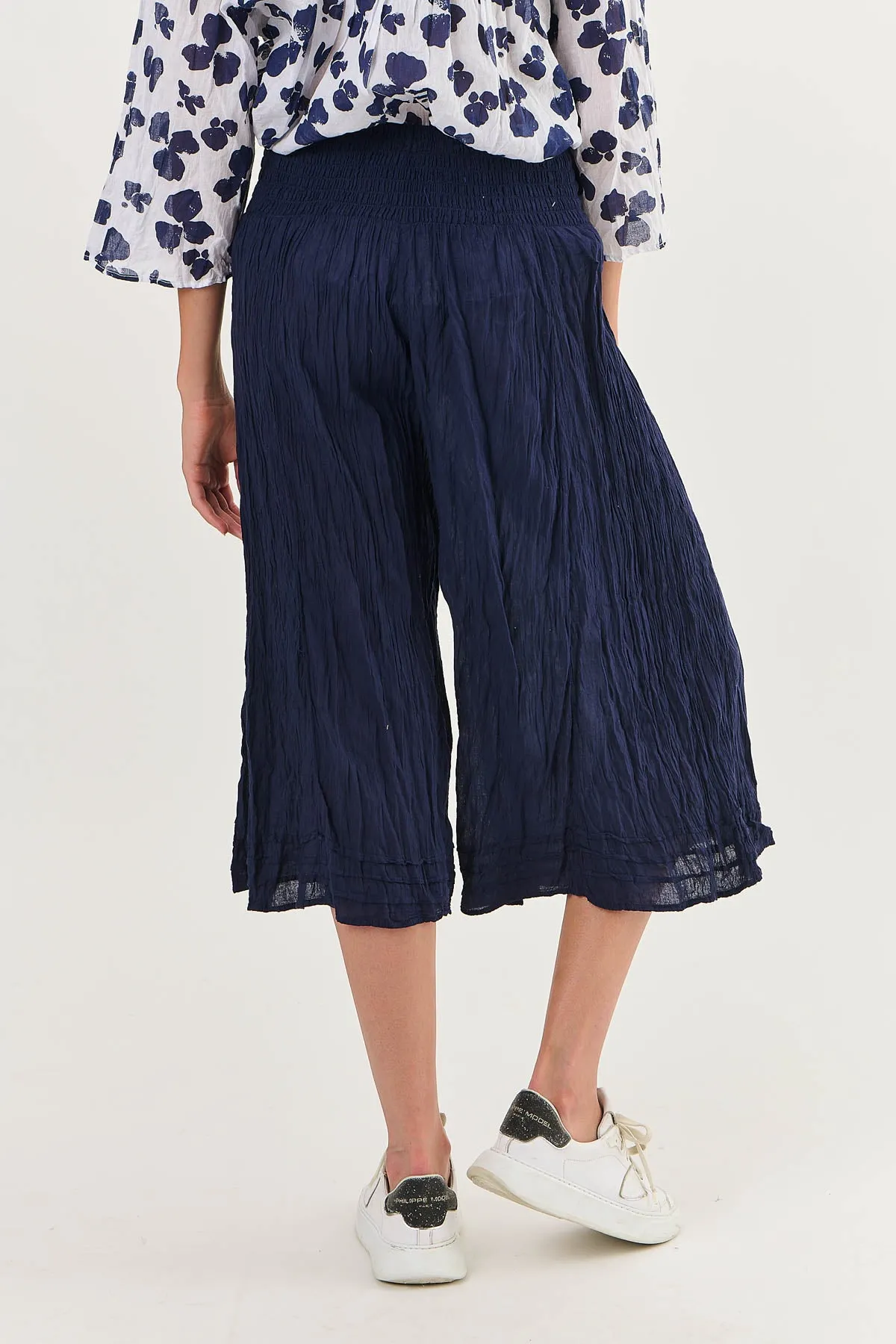 O28 Cropped Culottes in Freshwater