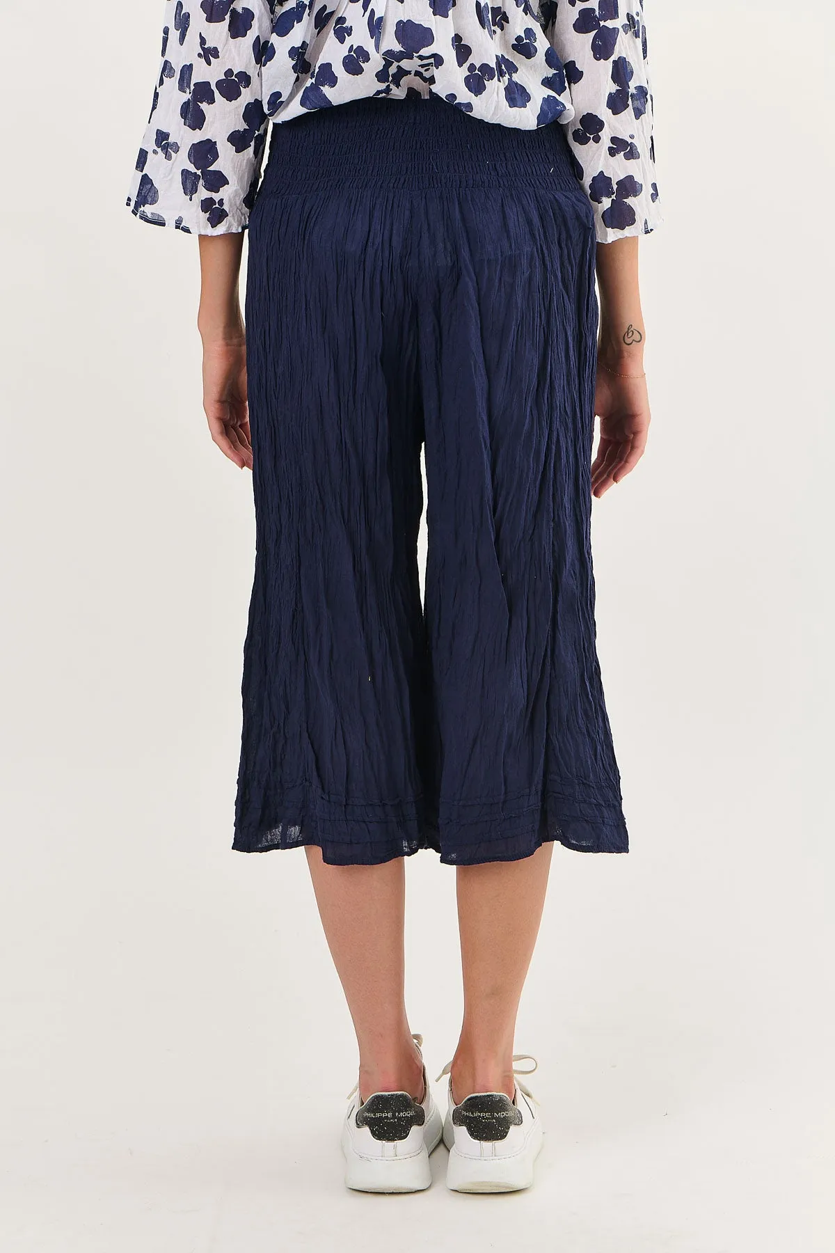 O28 Cropped Culottes in Freshwater