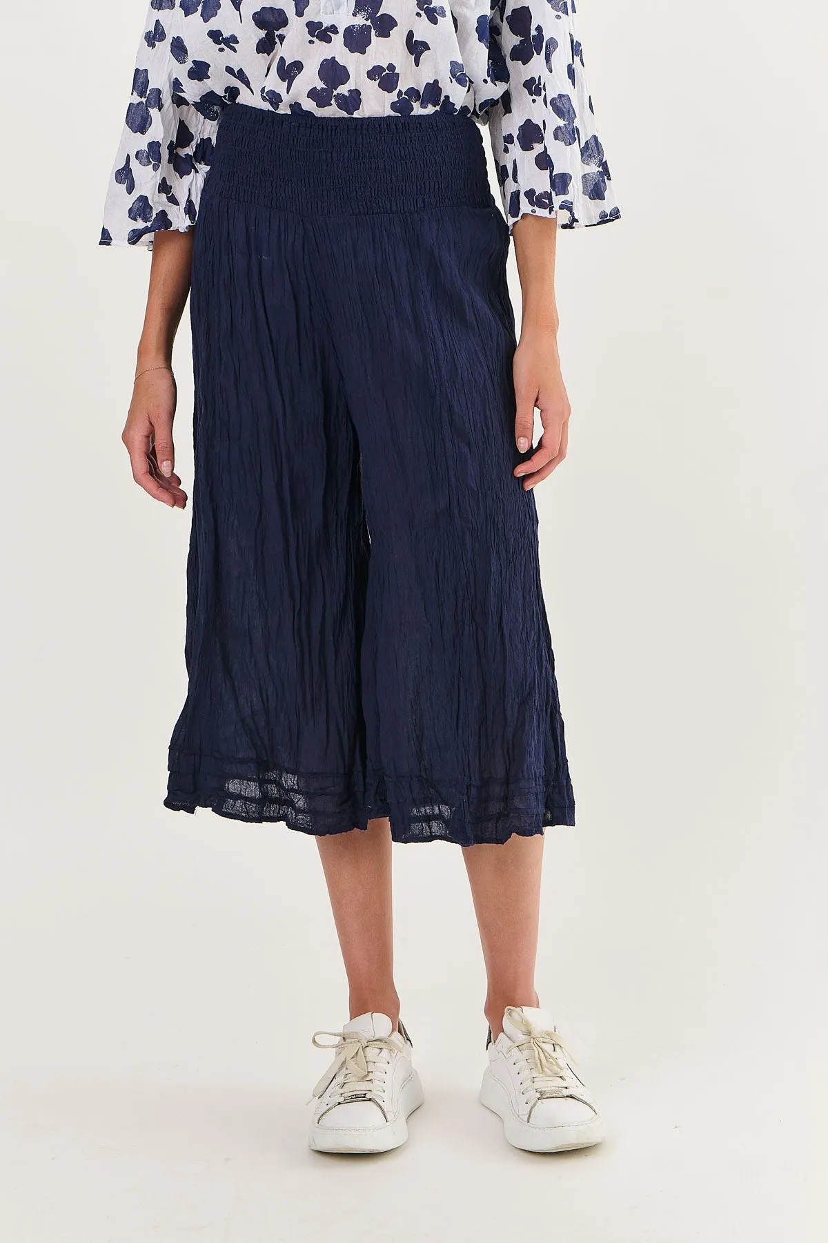 O28 Cropped Culottes in Freshwater