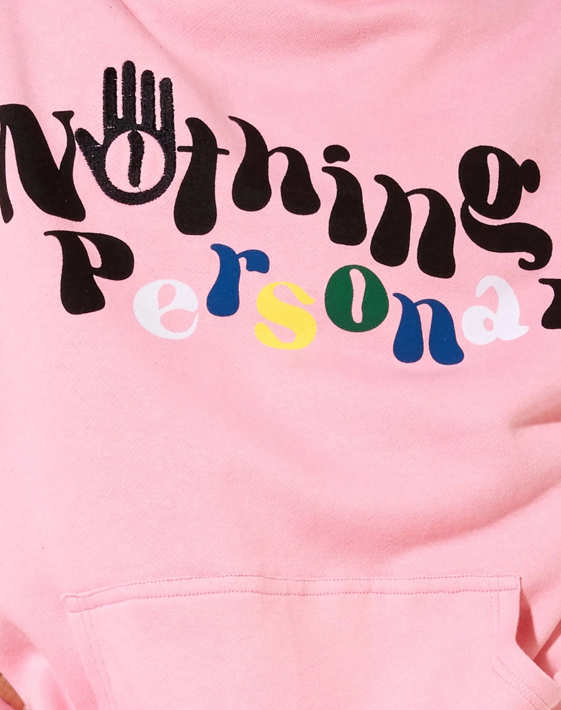 Oversize Hoodie in Peony Pink Nothing Personal