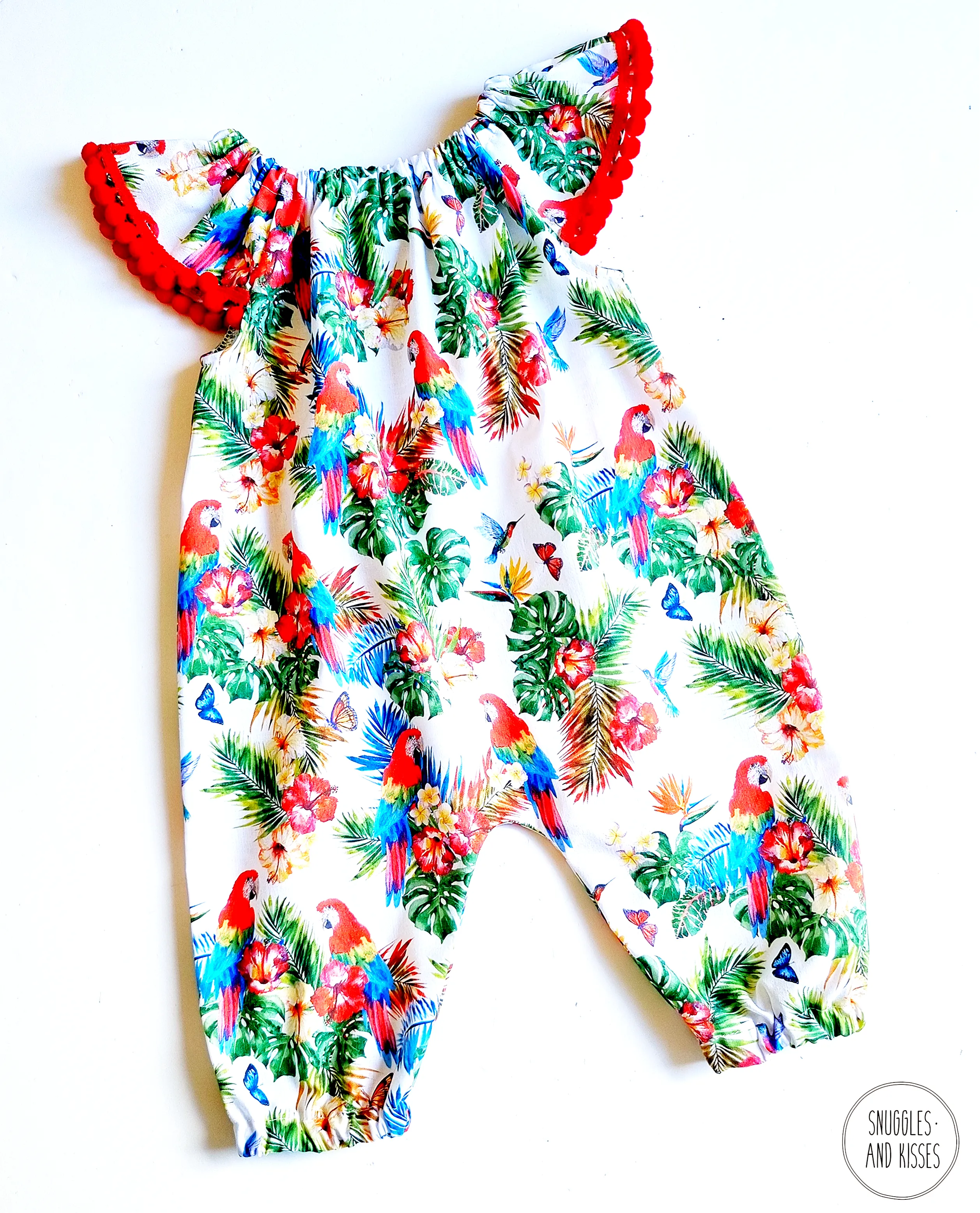 Parrot Print Summer Playsuit