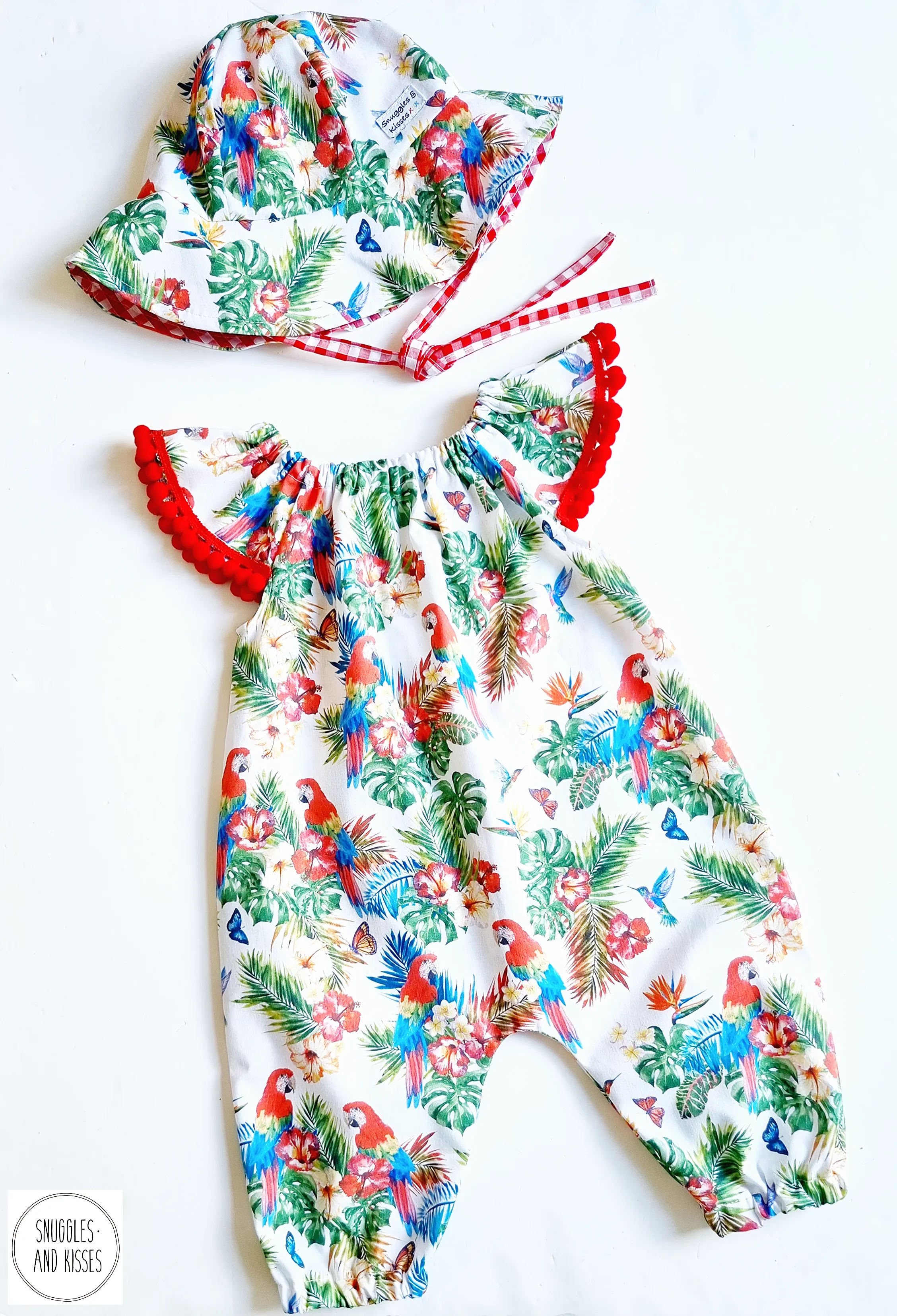 Parrot Print Summer Playsuit