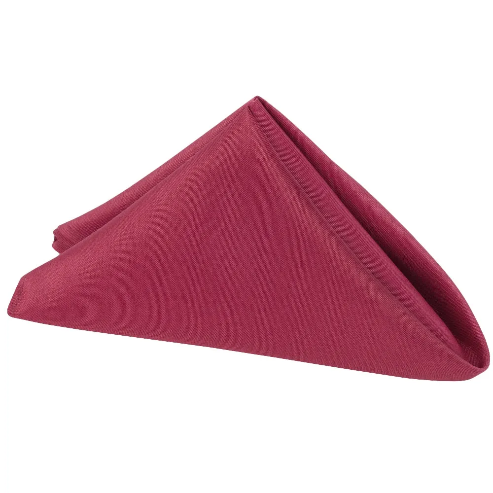 Polyester Napkin 20"x20" - Burgundy