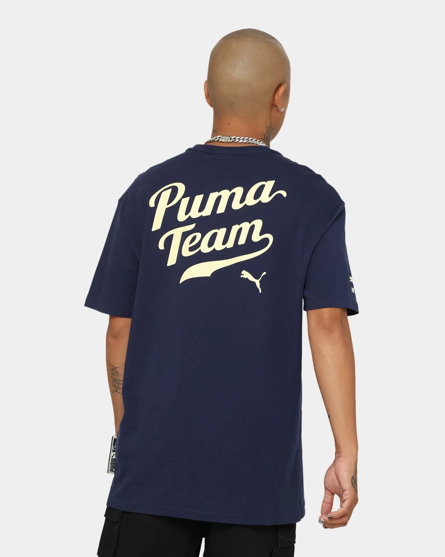 Puma Team Graphic T-Shirt Peacoat