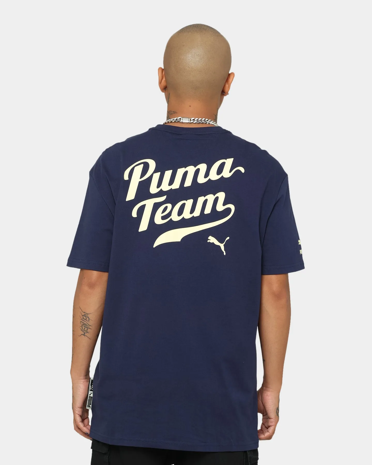 Puma Team Graphic T-Shirt Peacoat