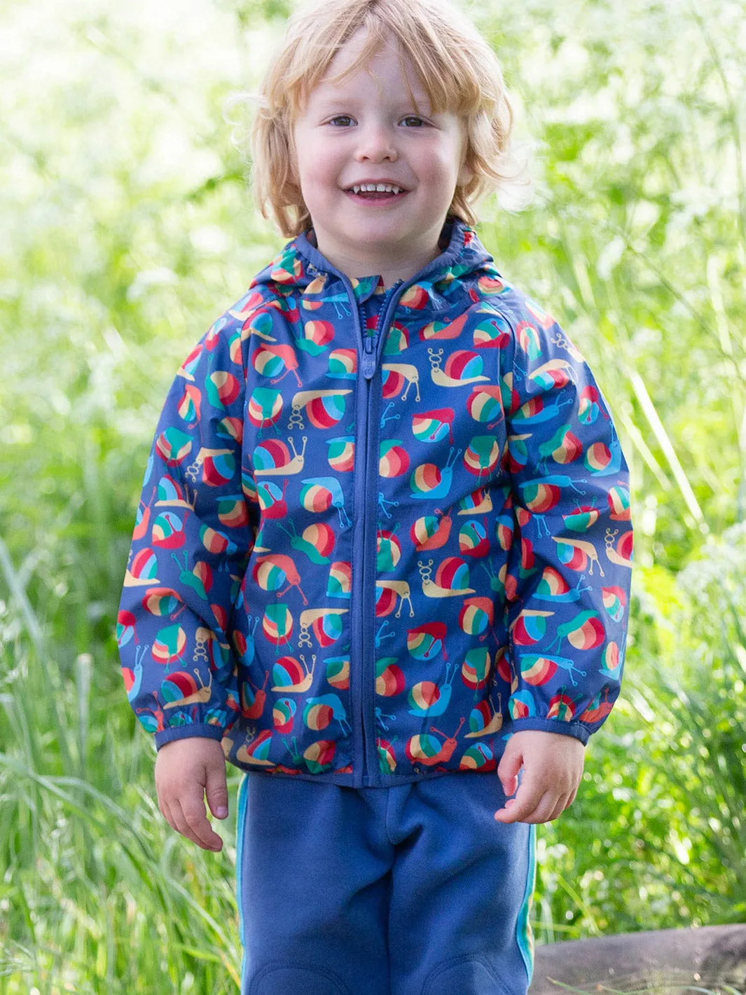 Rainbow snail puddlepack jacket