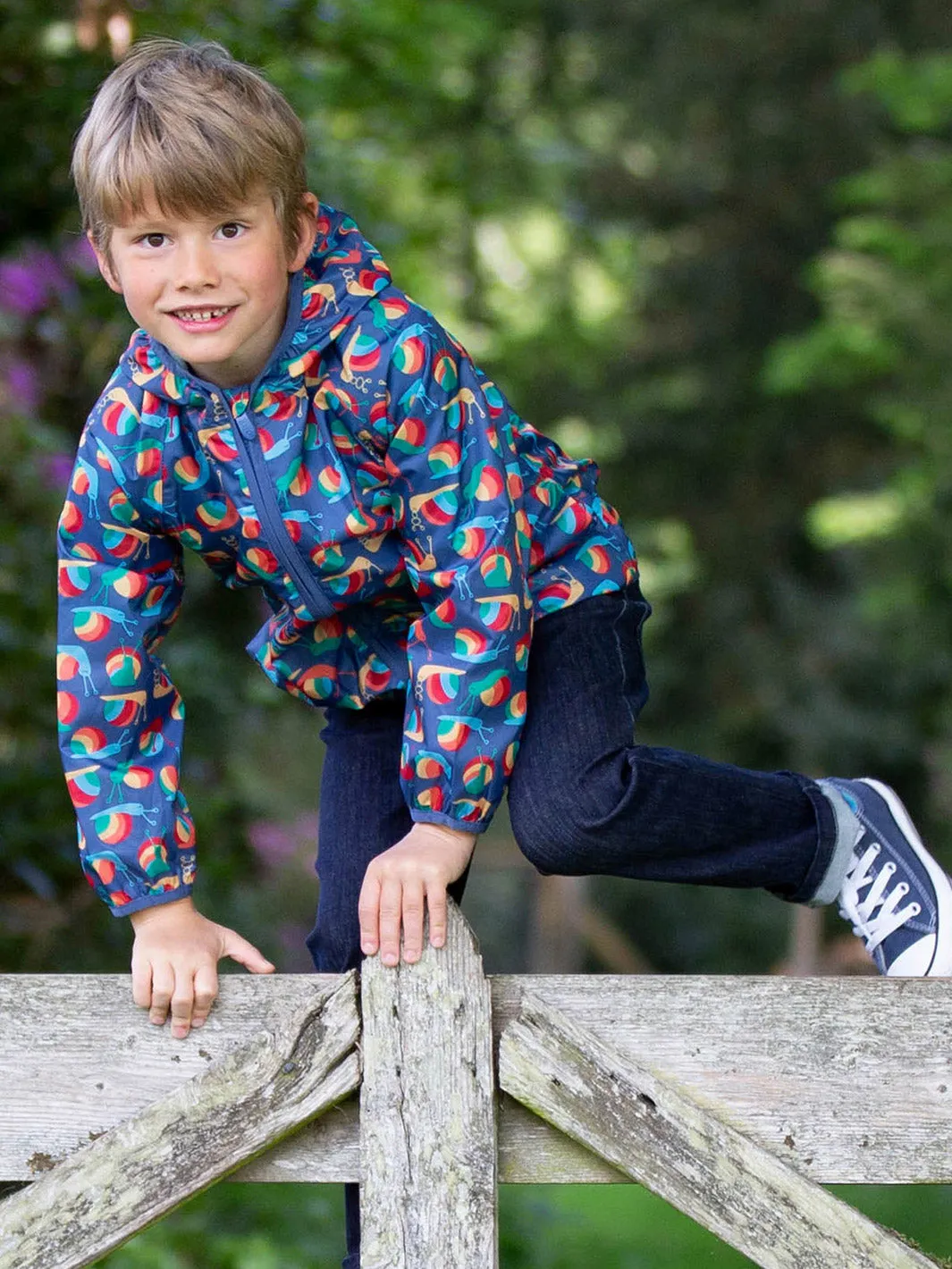 Rainbow snail puddlepack jacket