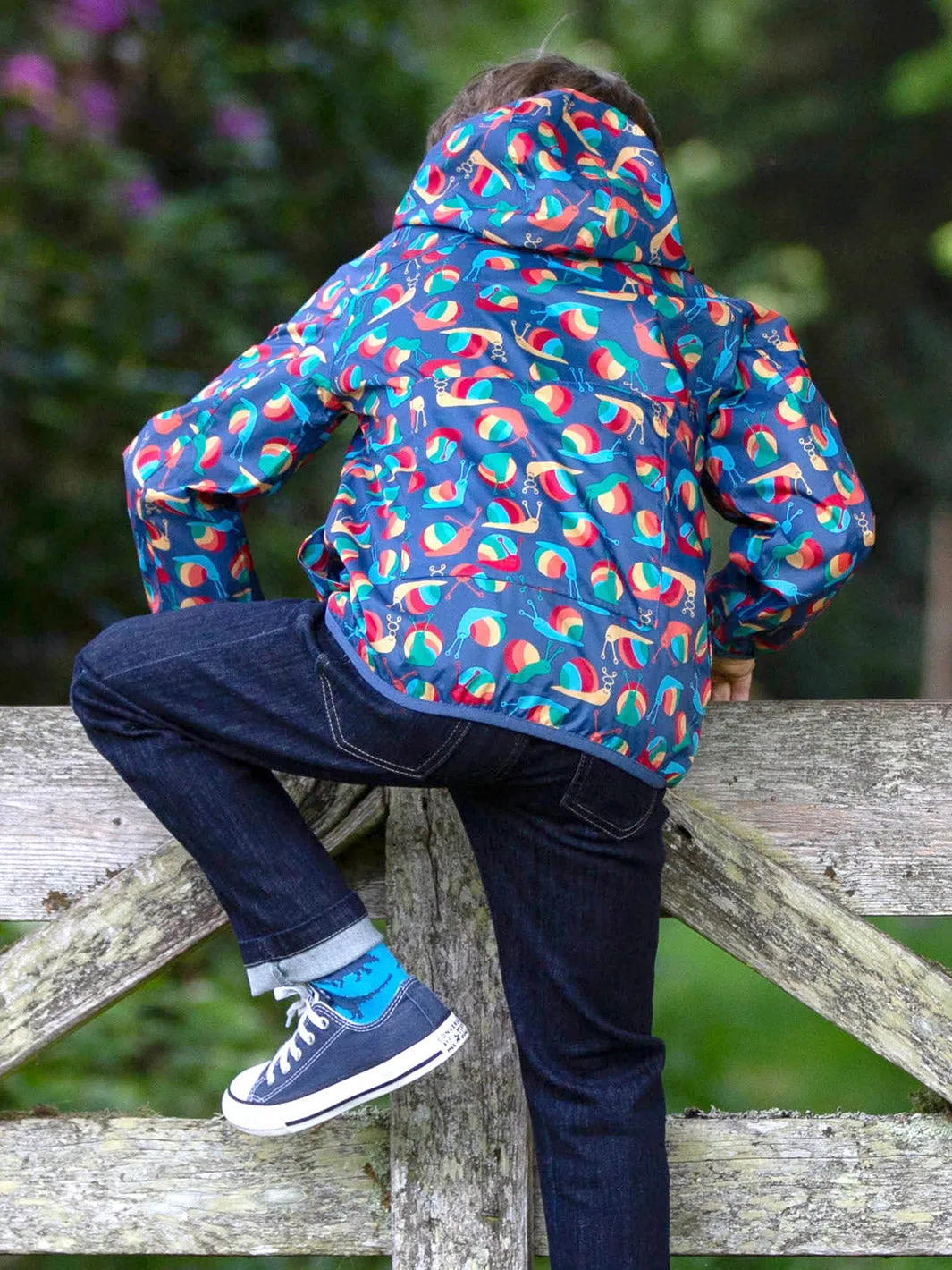 Rainbow snail puddlepack jacket