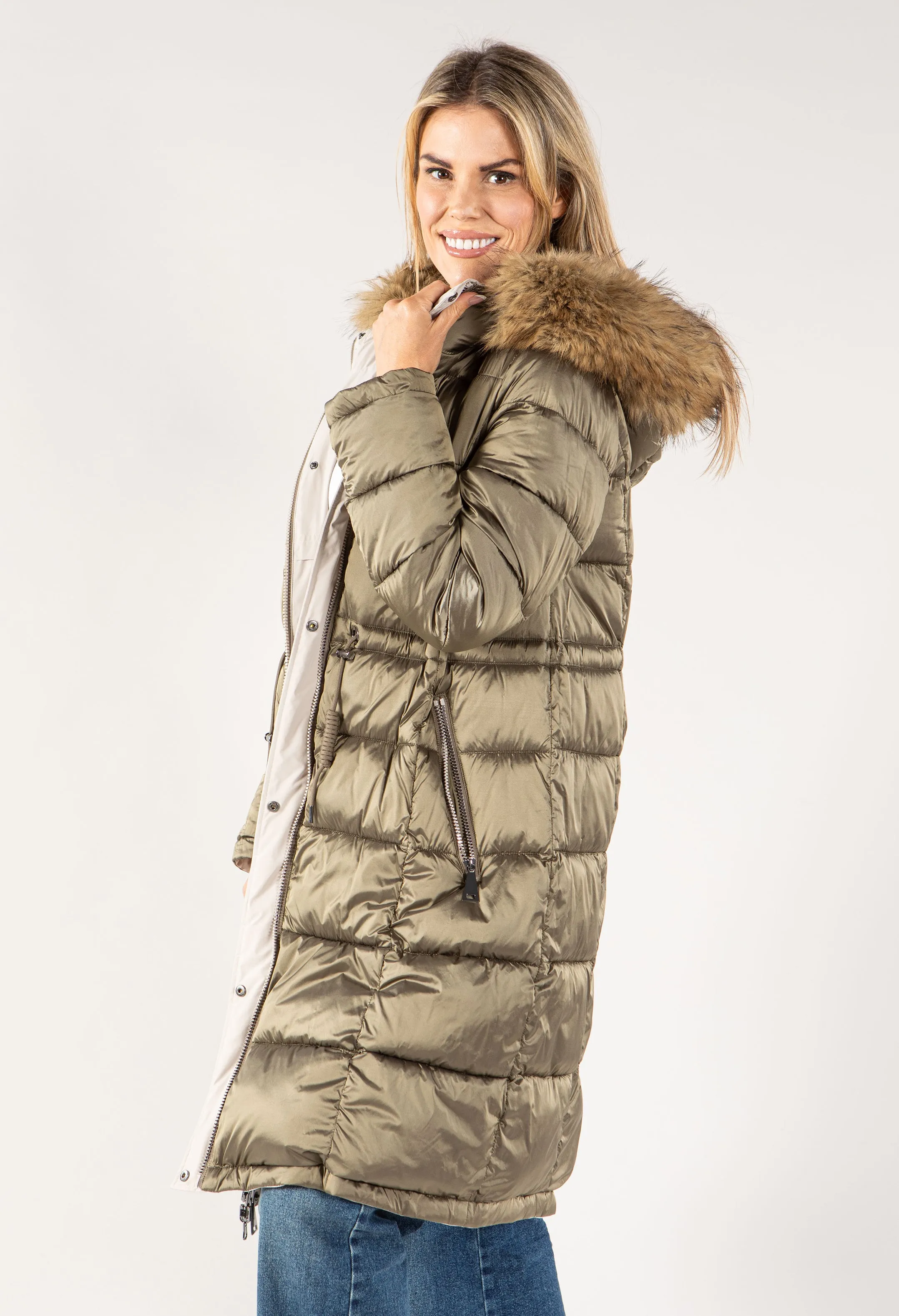 Reversible Longline Padded Coat