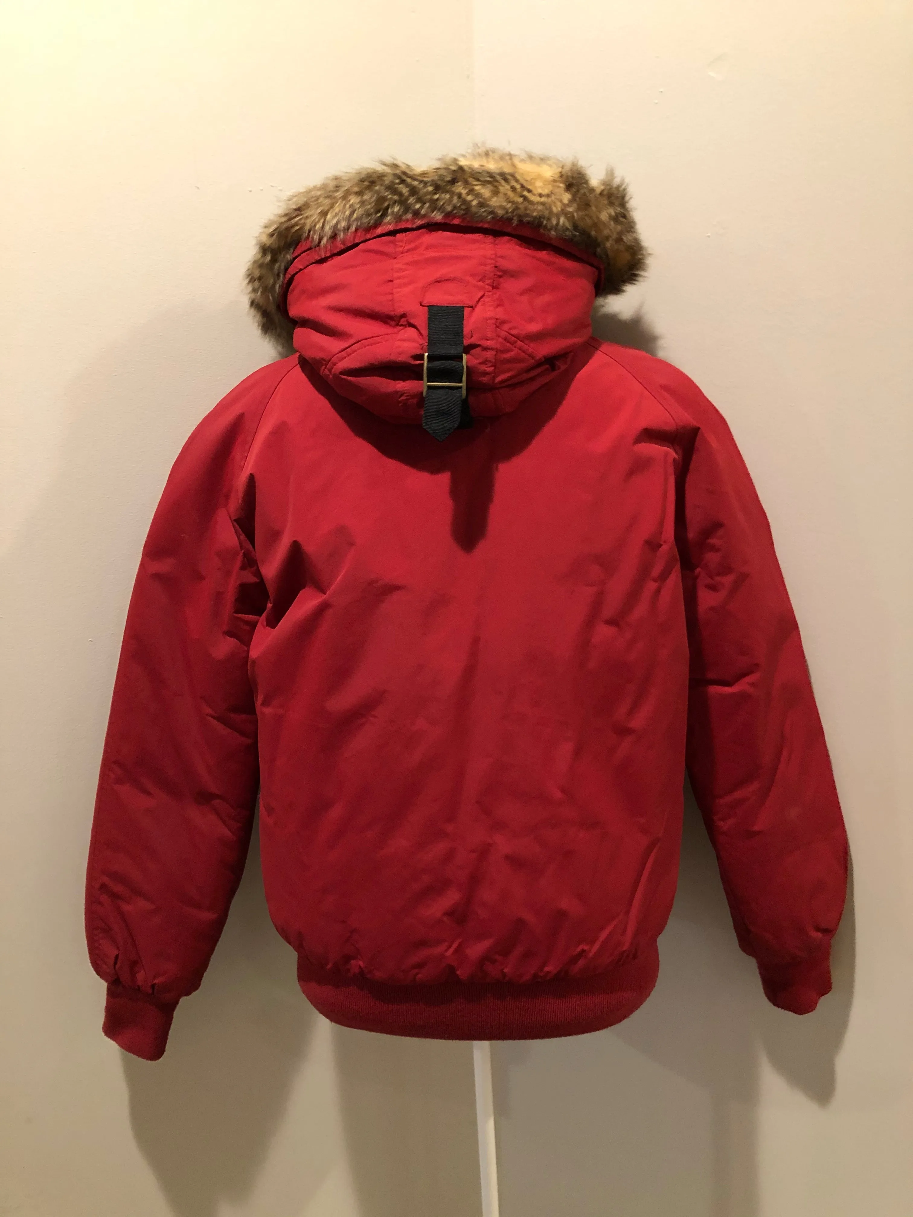 Roots Red Down-filled Bomber Jacket