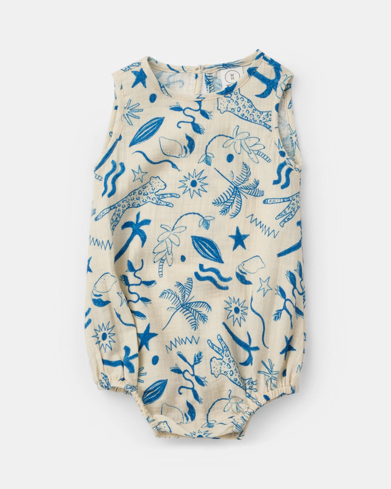 Seb Romper - Tropical Safari