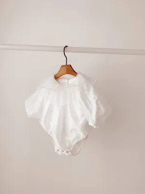 Silk Bebe Romper _ White