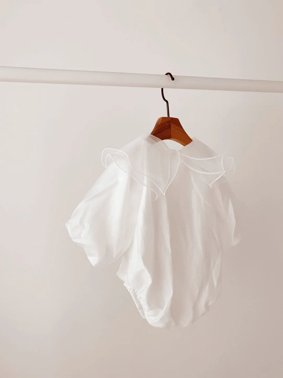 Silk Bebe Romper _ White