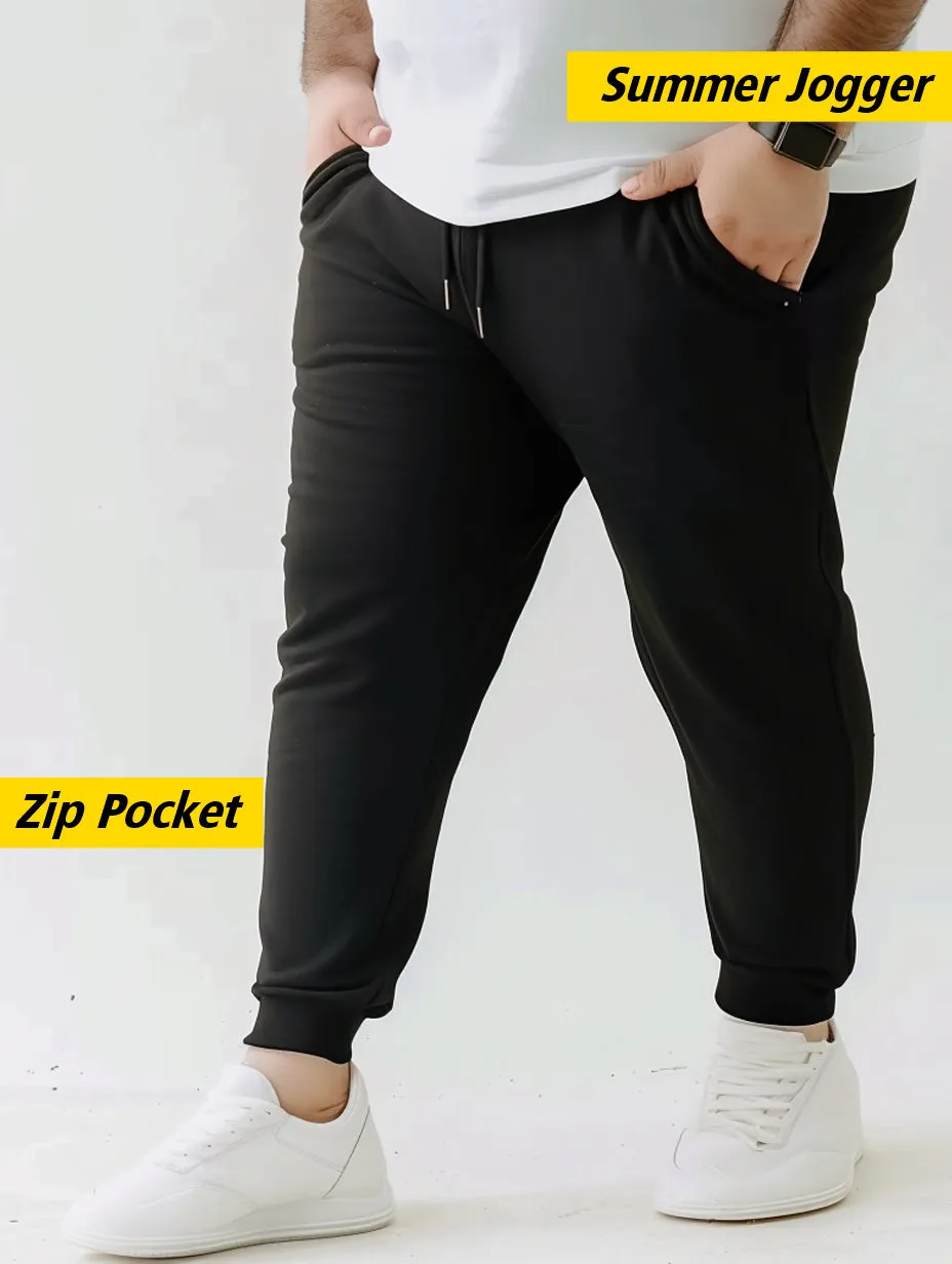 Solid Plus Size Jogger