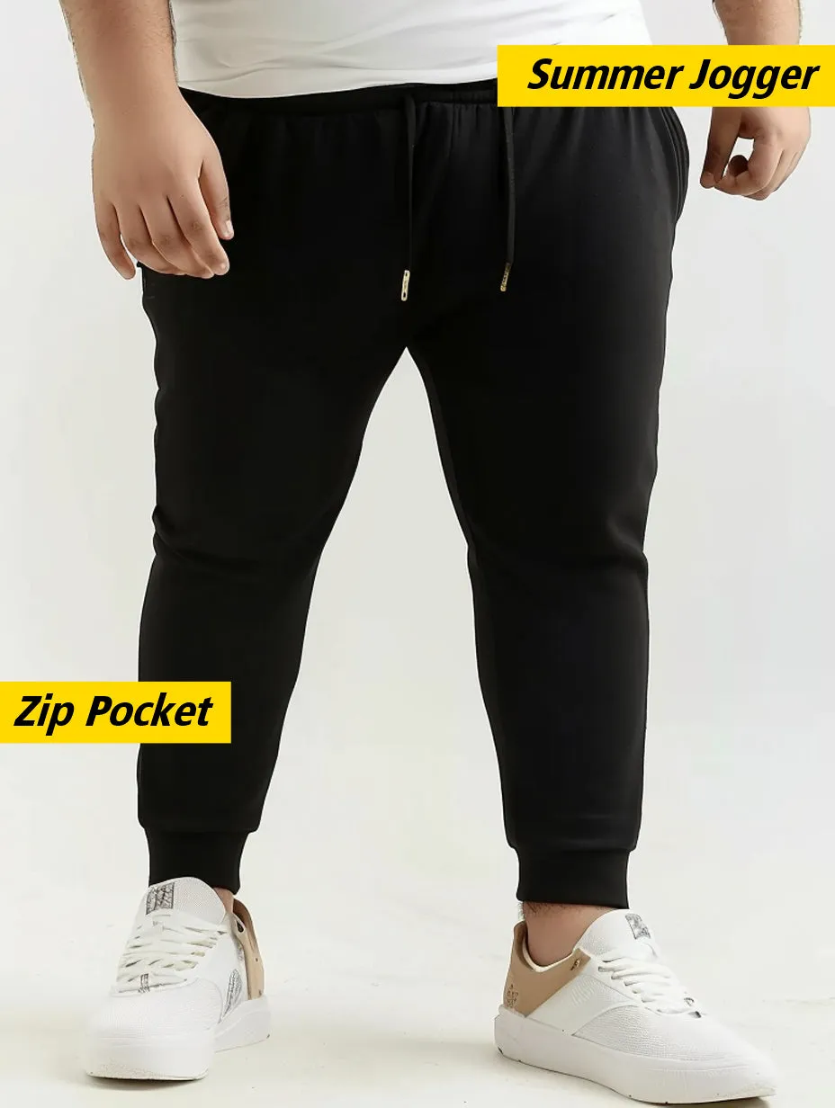 Solid Plus Size Jogger