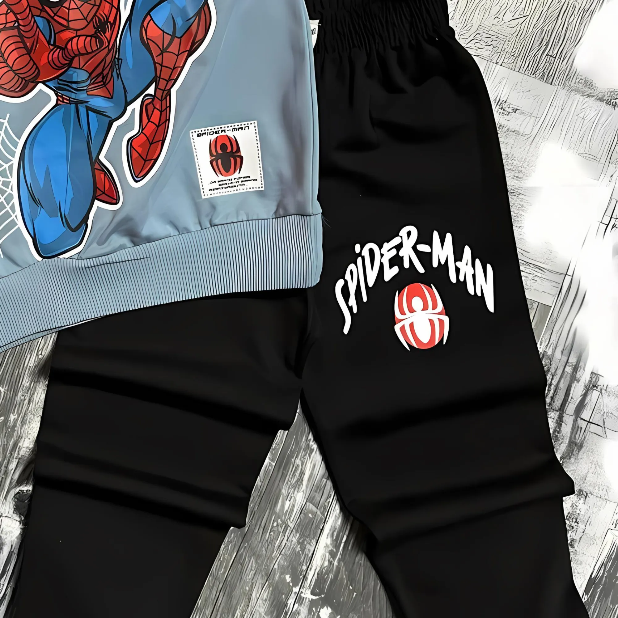 Spidy Ready Cotton Joggers Set