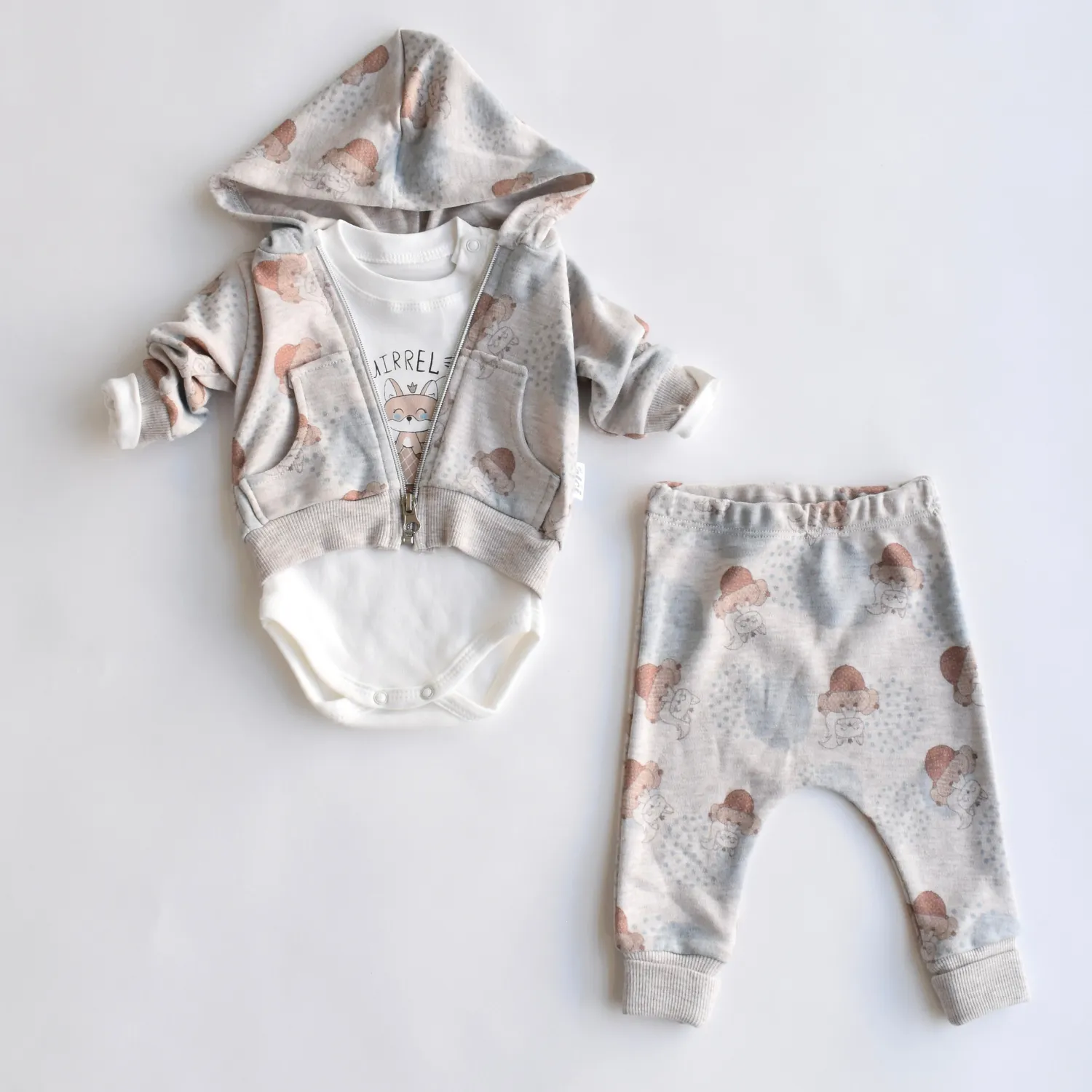 Squirrel Newborn Girls Set