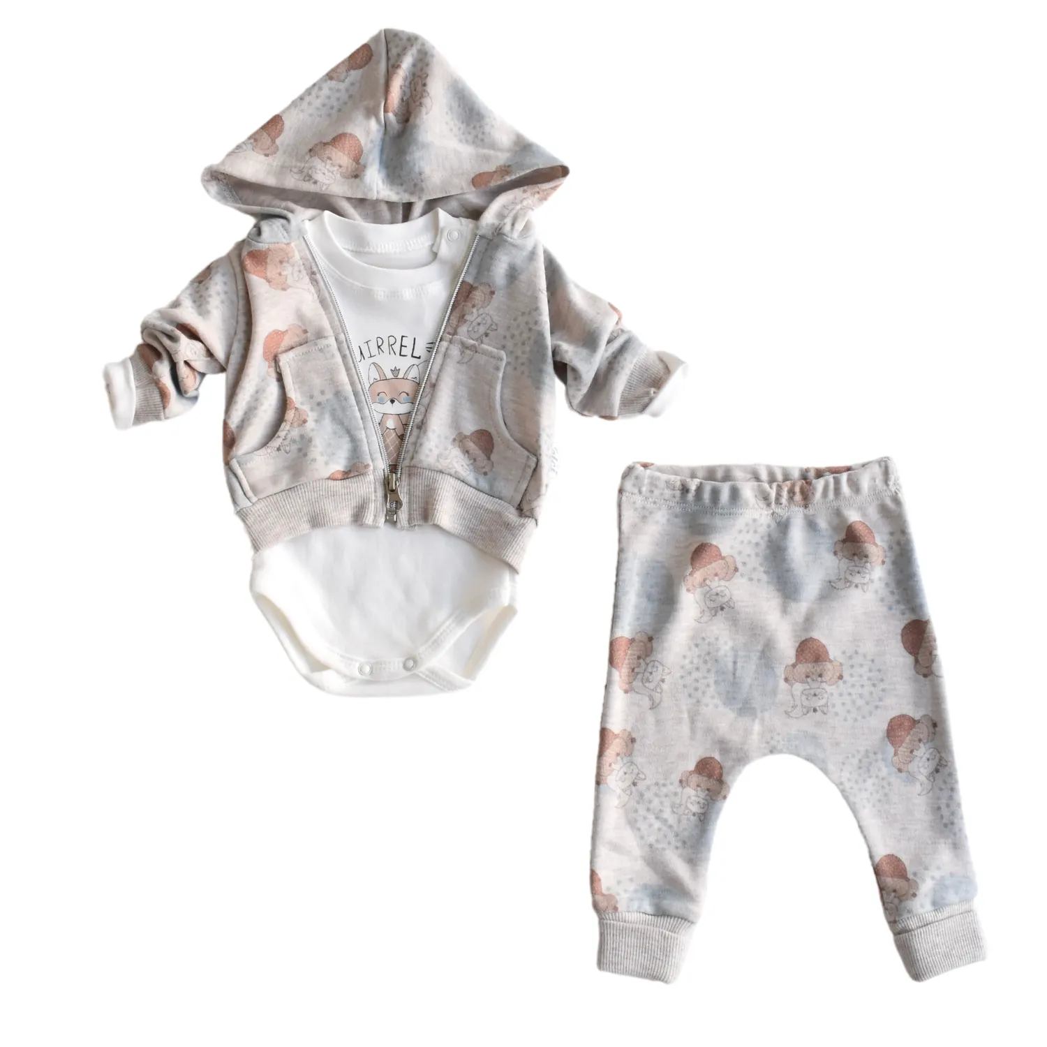 Squirrel Newborn Girls Set