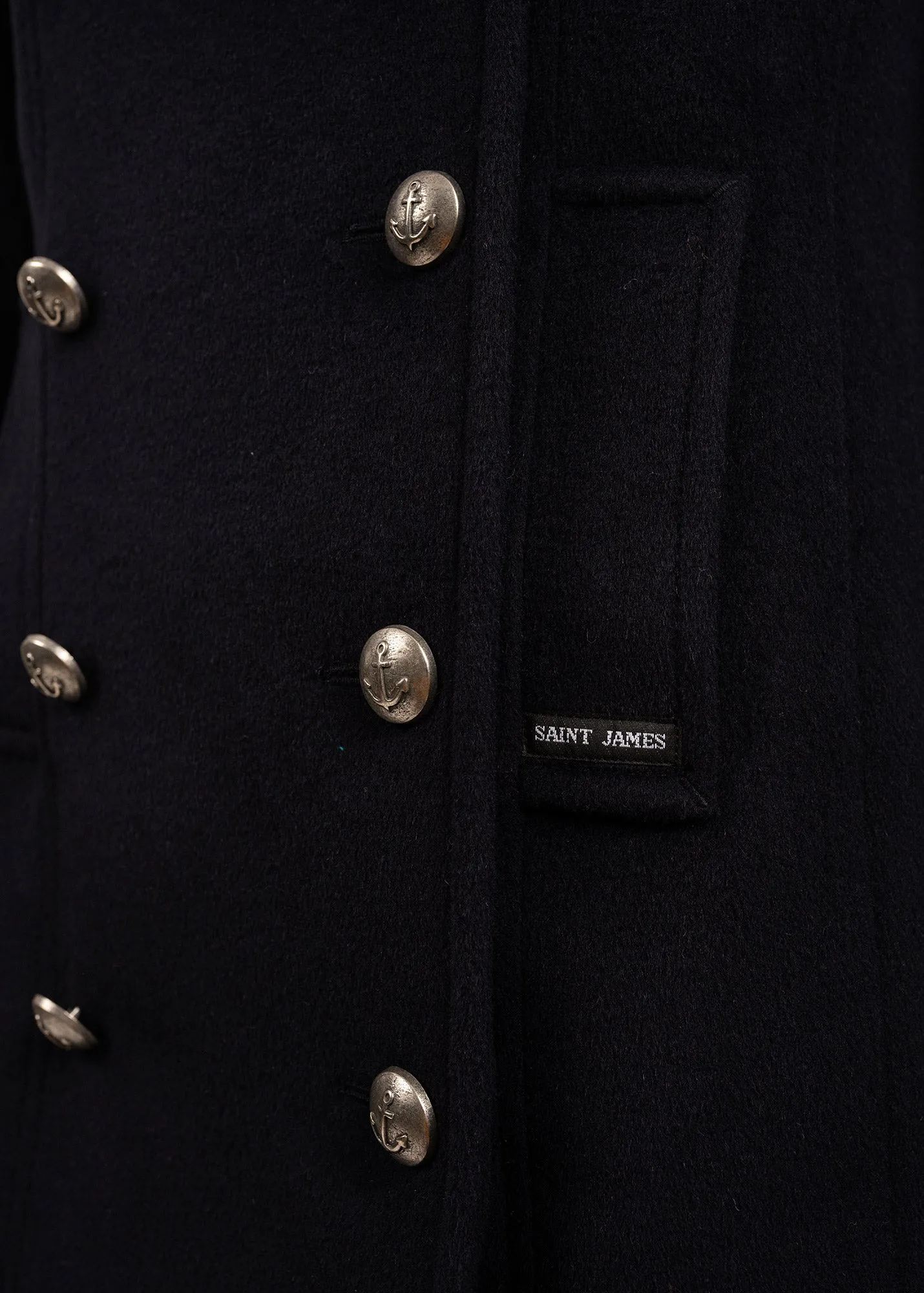 St Briac peacoat - in wool (NAVY)