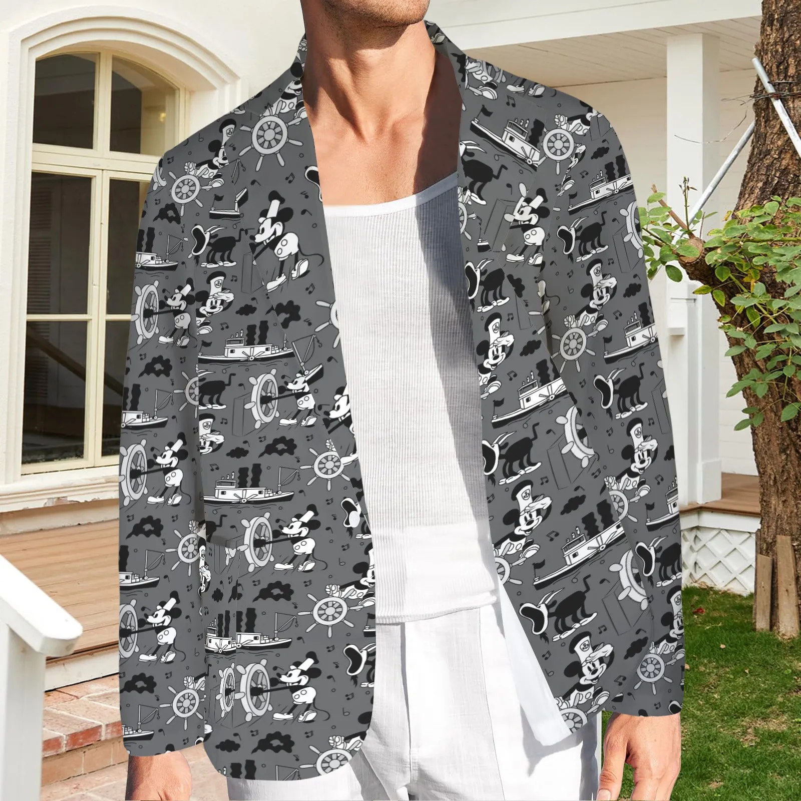 Steamboat Mickey Men's Blazer Jacket