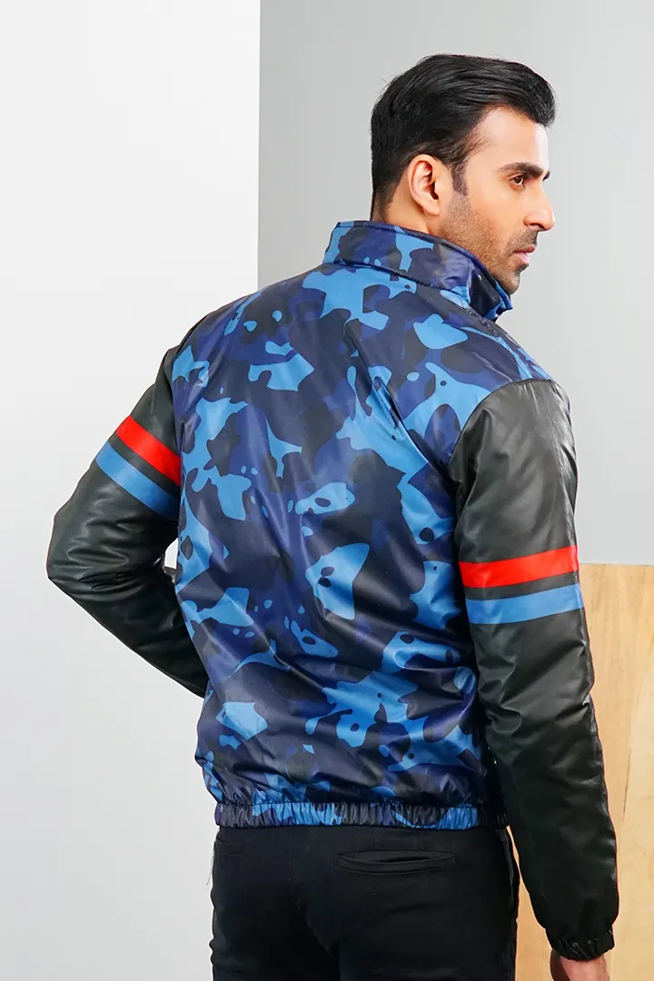 The Peacoat Printed Bomber Jacket