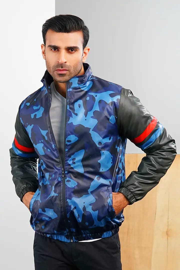 The Peacoat Printed Bomber Jacket