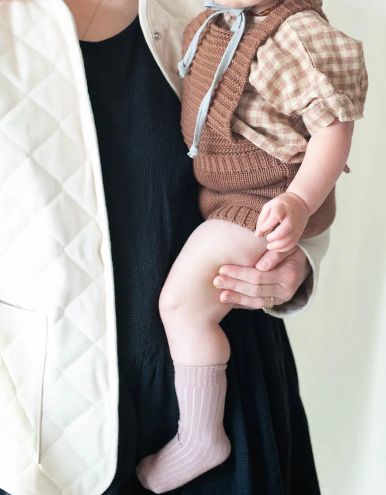 The Simple Folk Knit Romper - Mocha