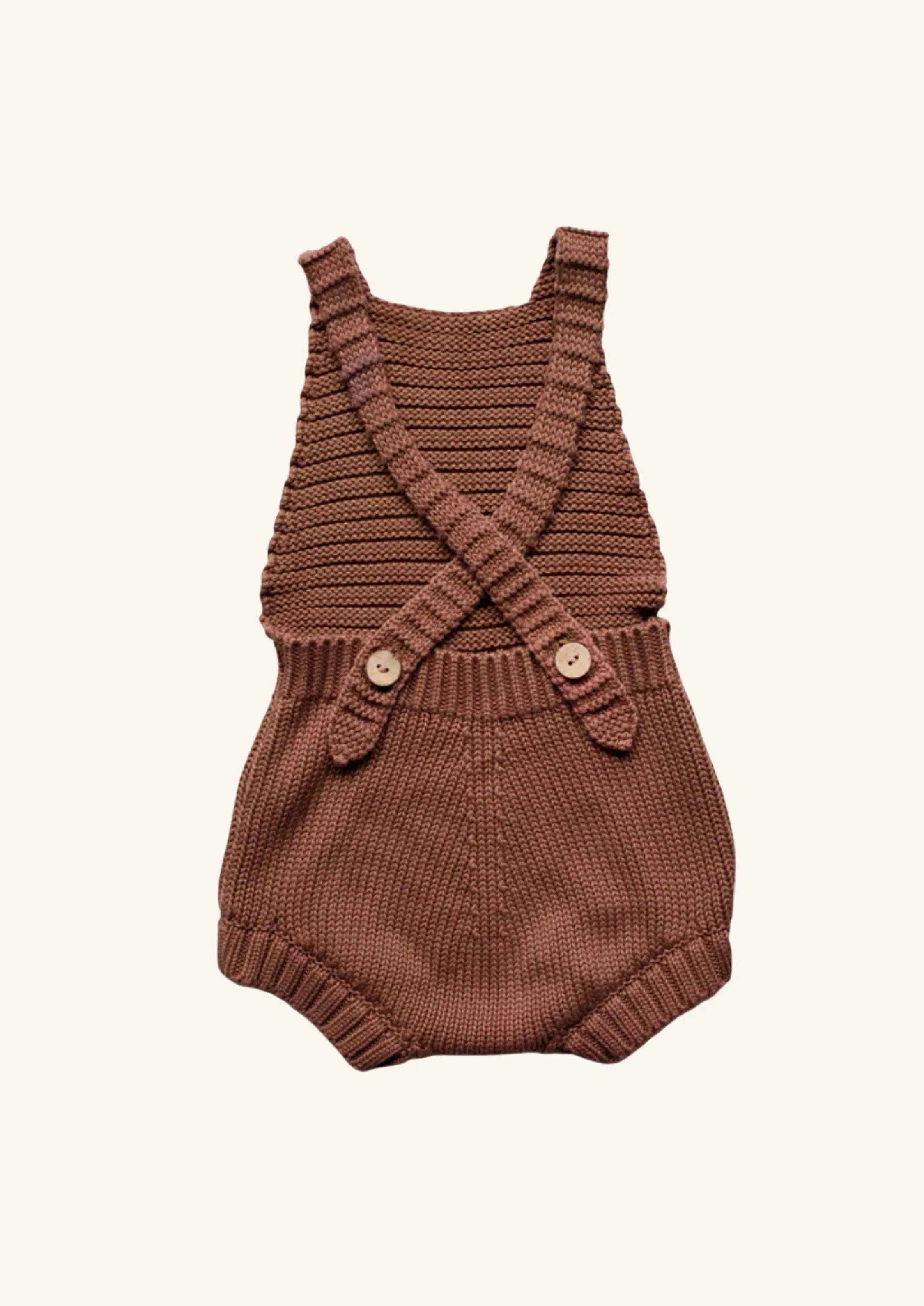 The Simple Folk Knit Romper - Mocha