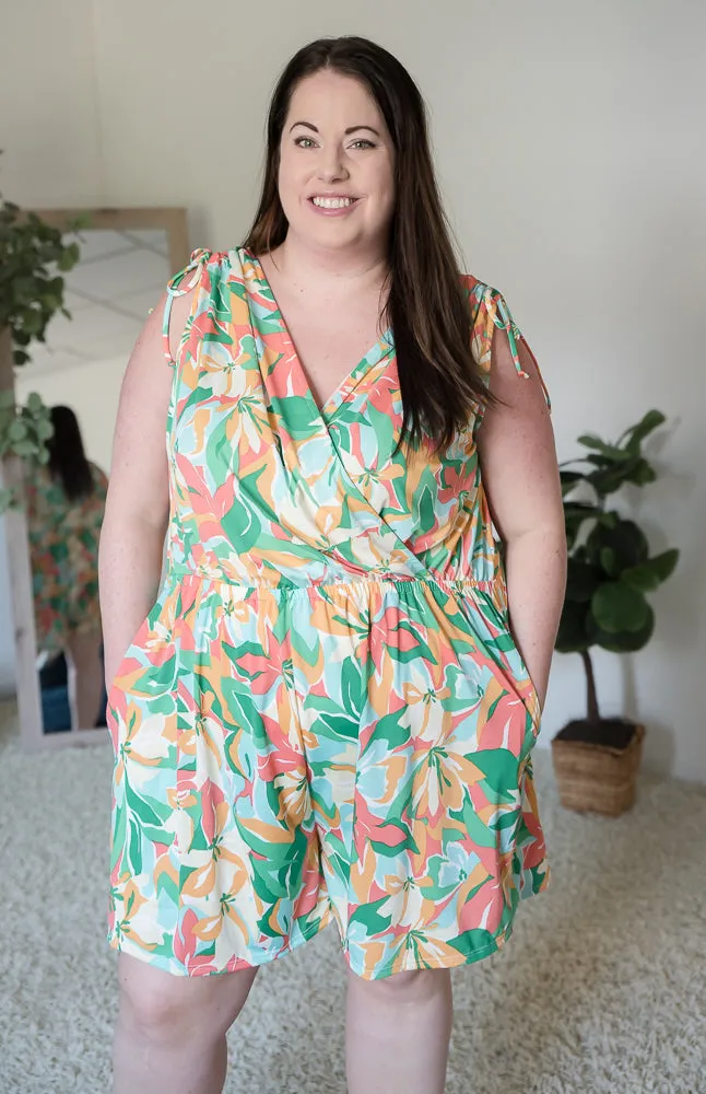 Tropical Waves Romper [Online Exclusive]