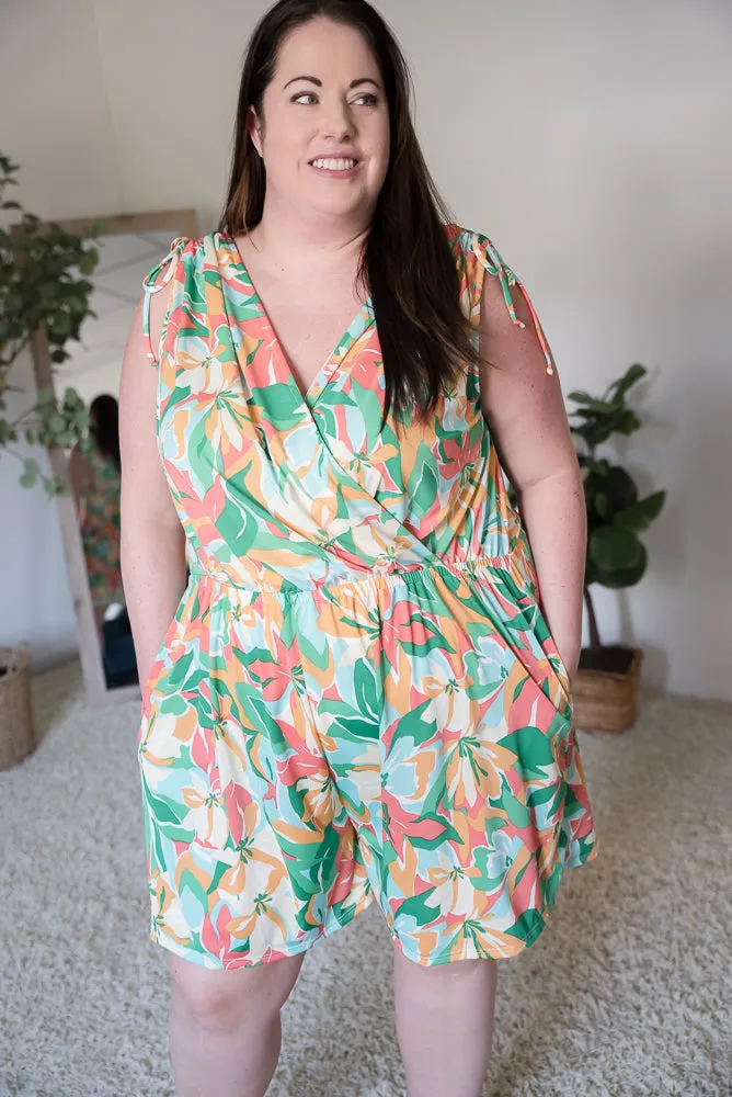 Tropical Waves Romper [Online Exclusive]