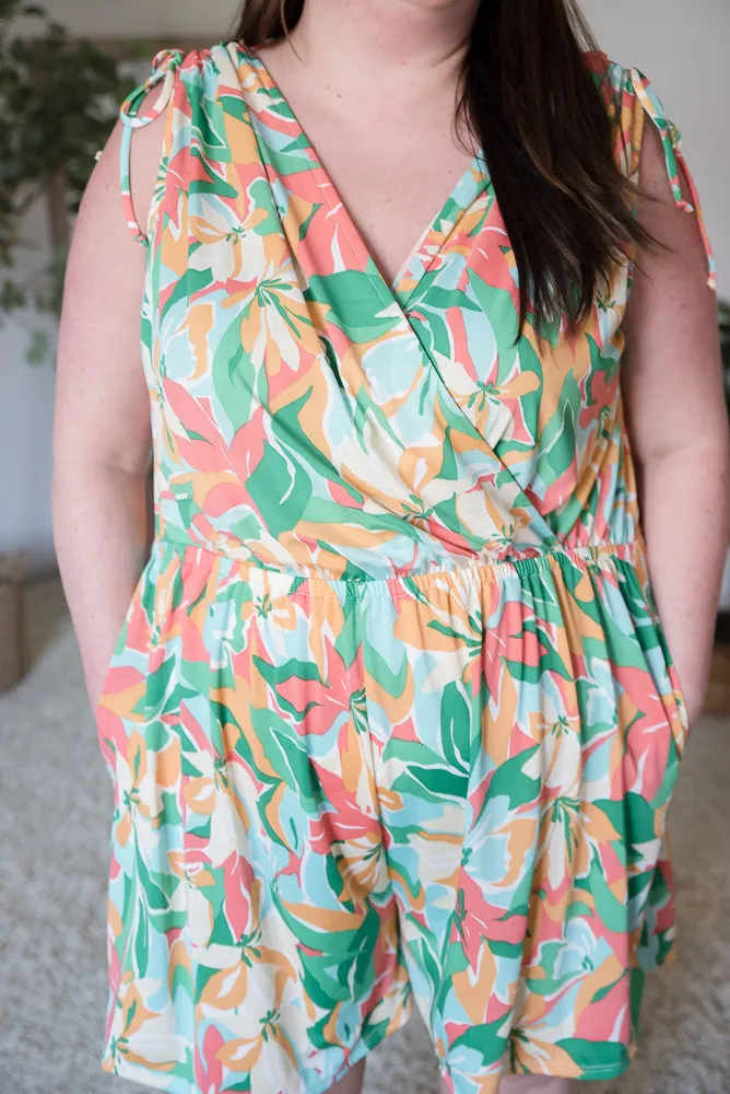 Tropical Waves Romper [Online Exclusive]