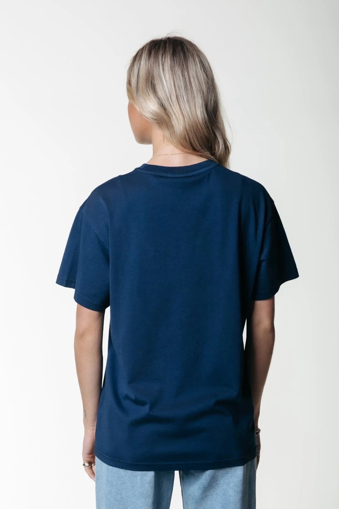 Uni Label T-shirt | Peacoat Blue