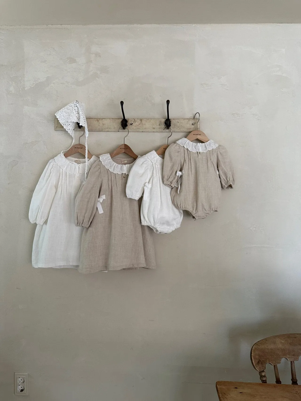 Vera Pintuck Linen Dress_Beige