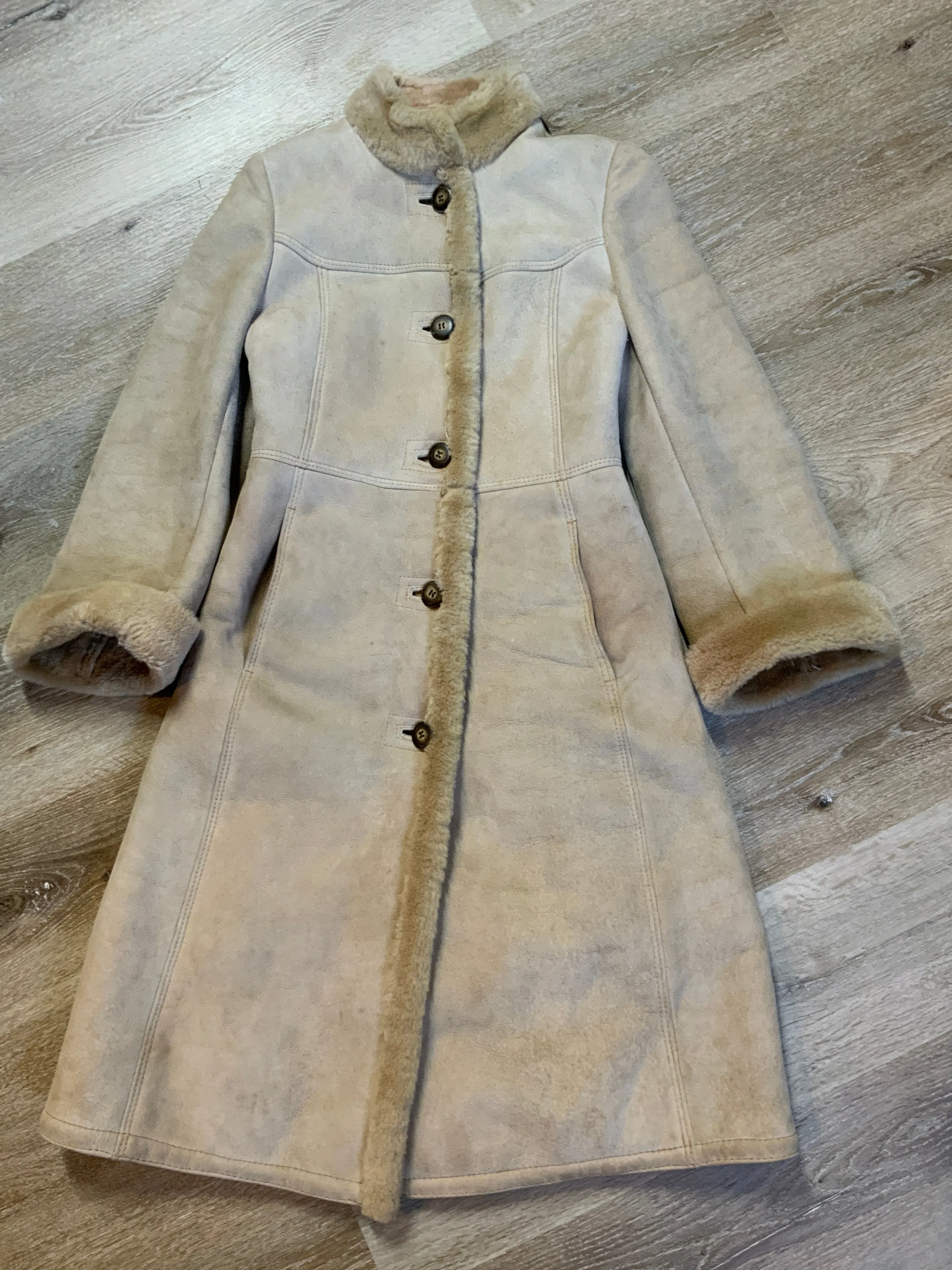 Vintage Montreal Leather Garment Shearling Coat, Made in Canada SOLD