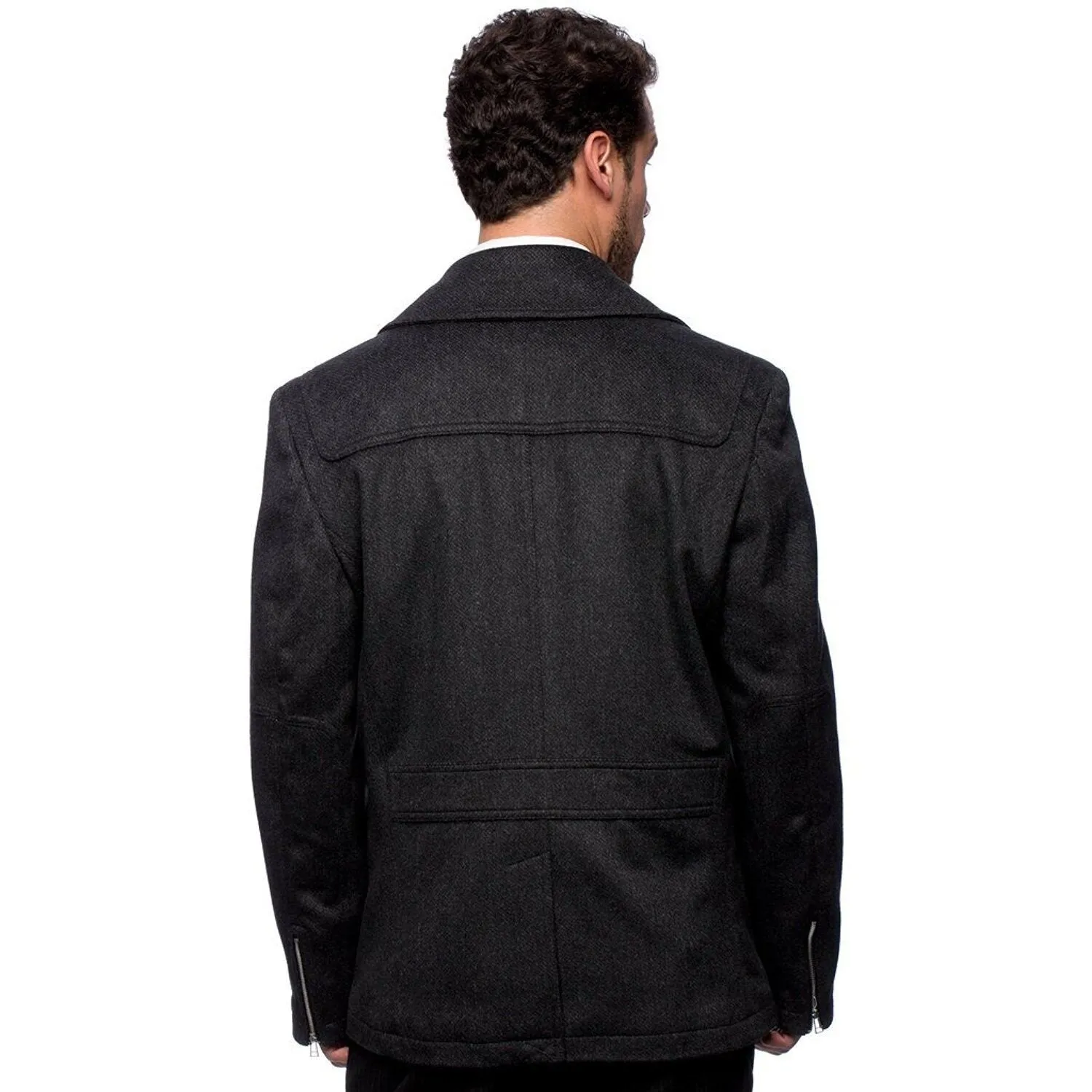 West End Men's Double Breasted Willard Pea Coat - CLEARANCE - FINAL SALE