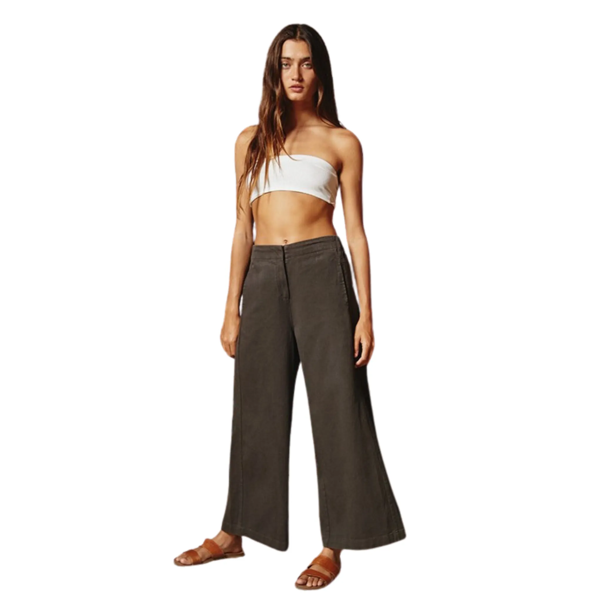 Wide Leg Culotte Pants