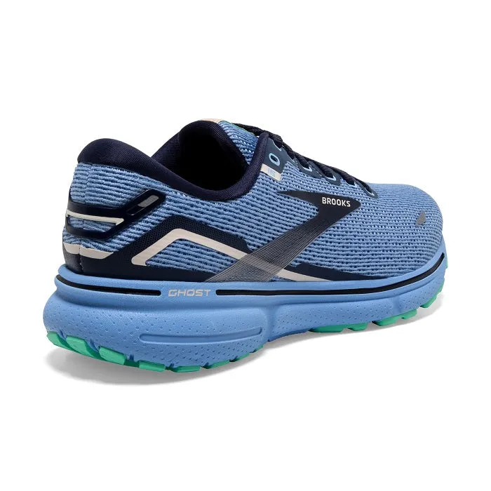 Womens Brooks Running Ghost 15 in Vista Blue/Peacoat/Linen